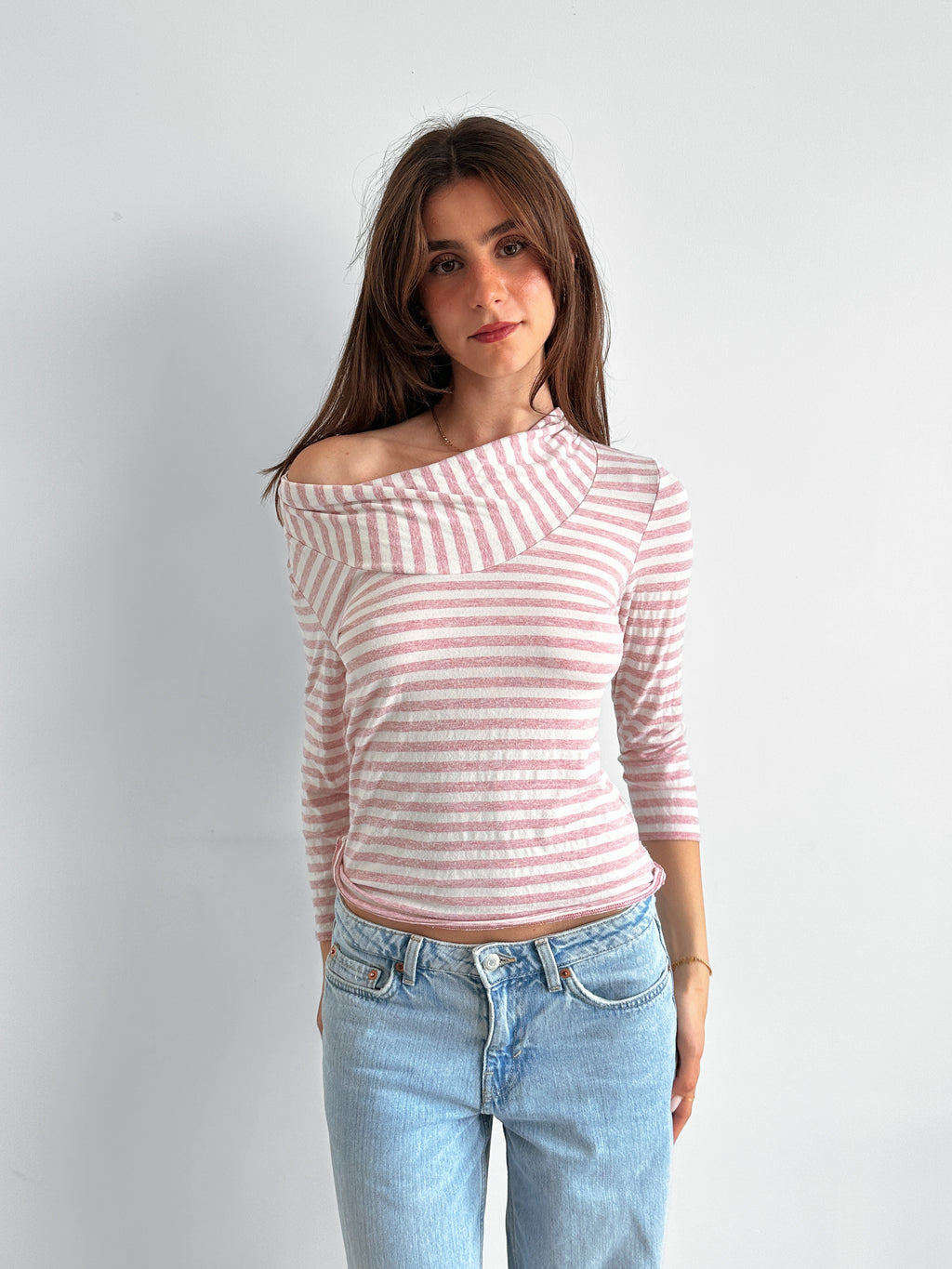 slouch stripe top / size s