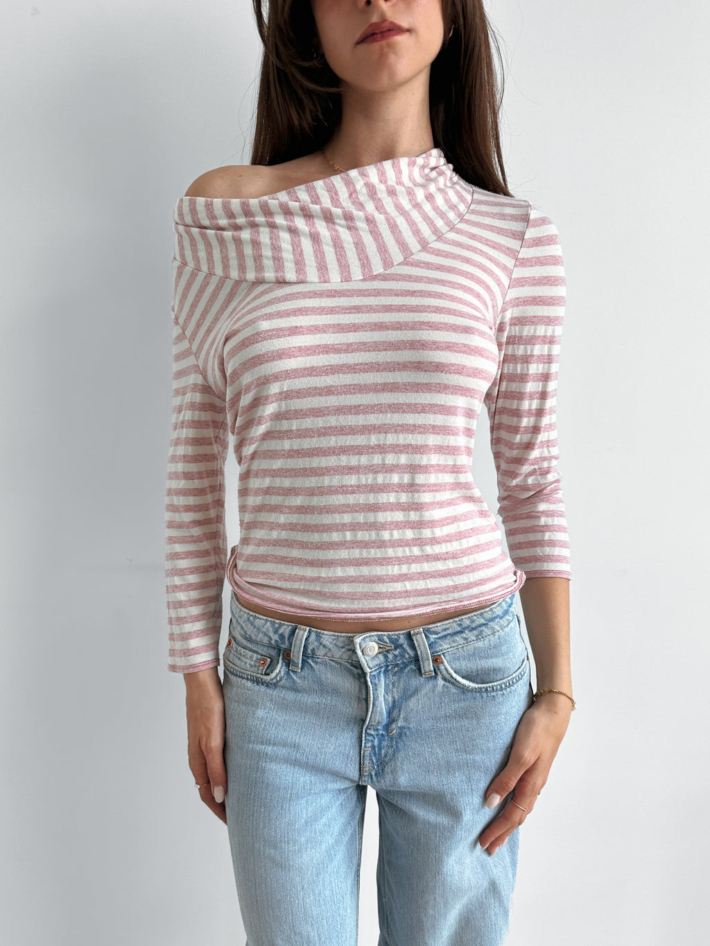 slouch stripe top / size s