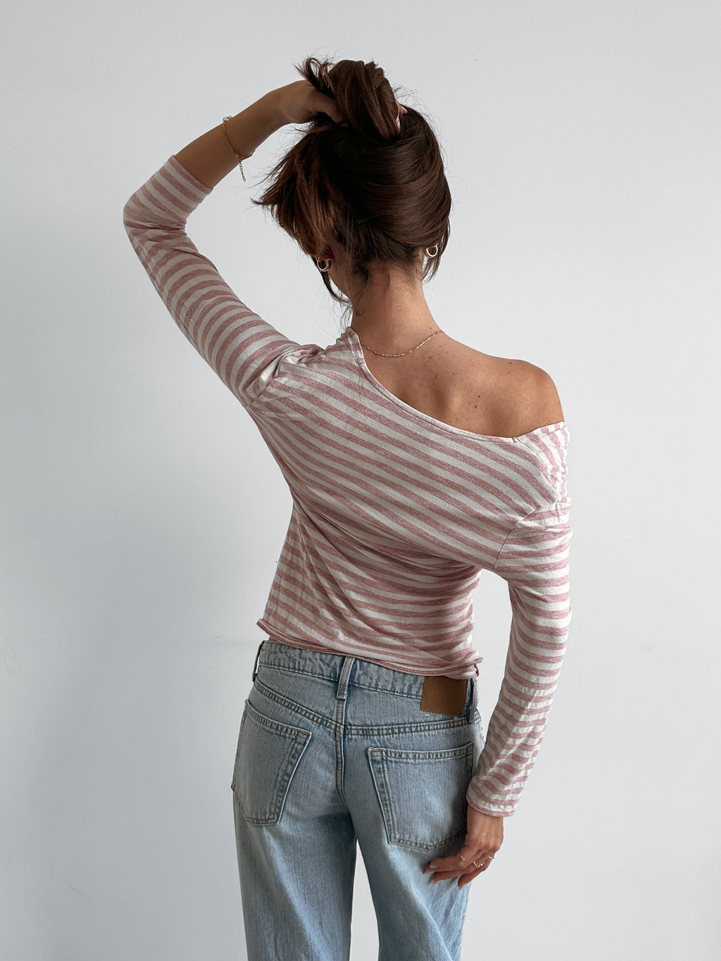 slouch stripe top / size s