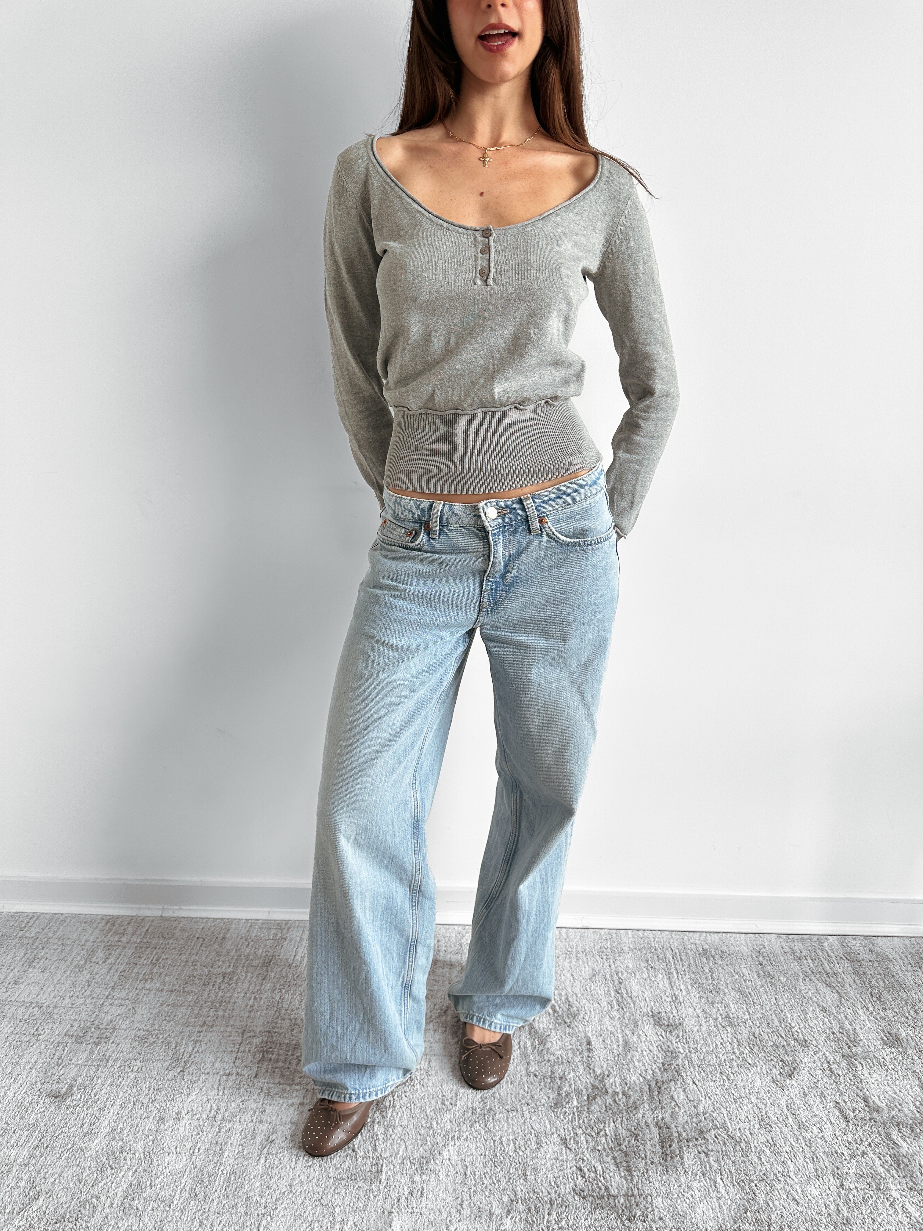cinched waist knit / size xs-s