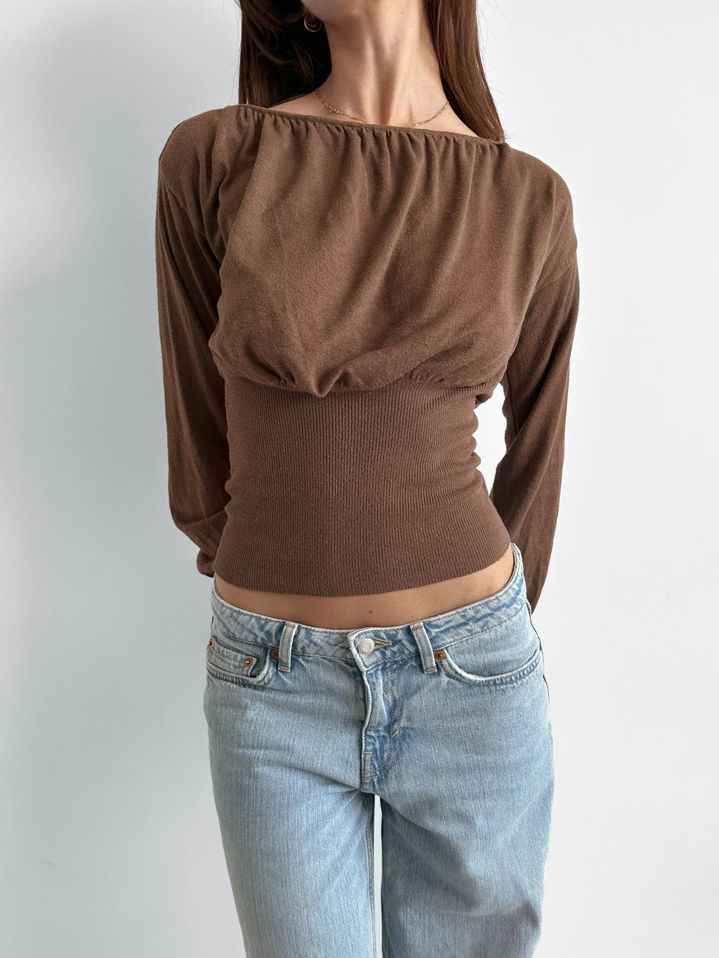 slouchy batwing knit / size xs-s