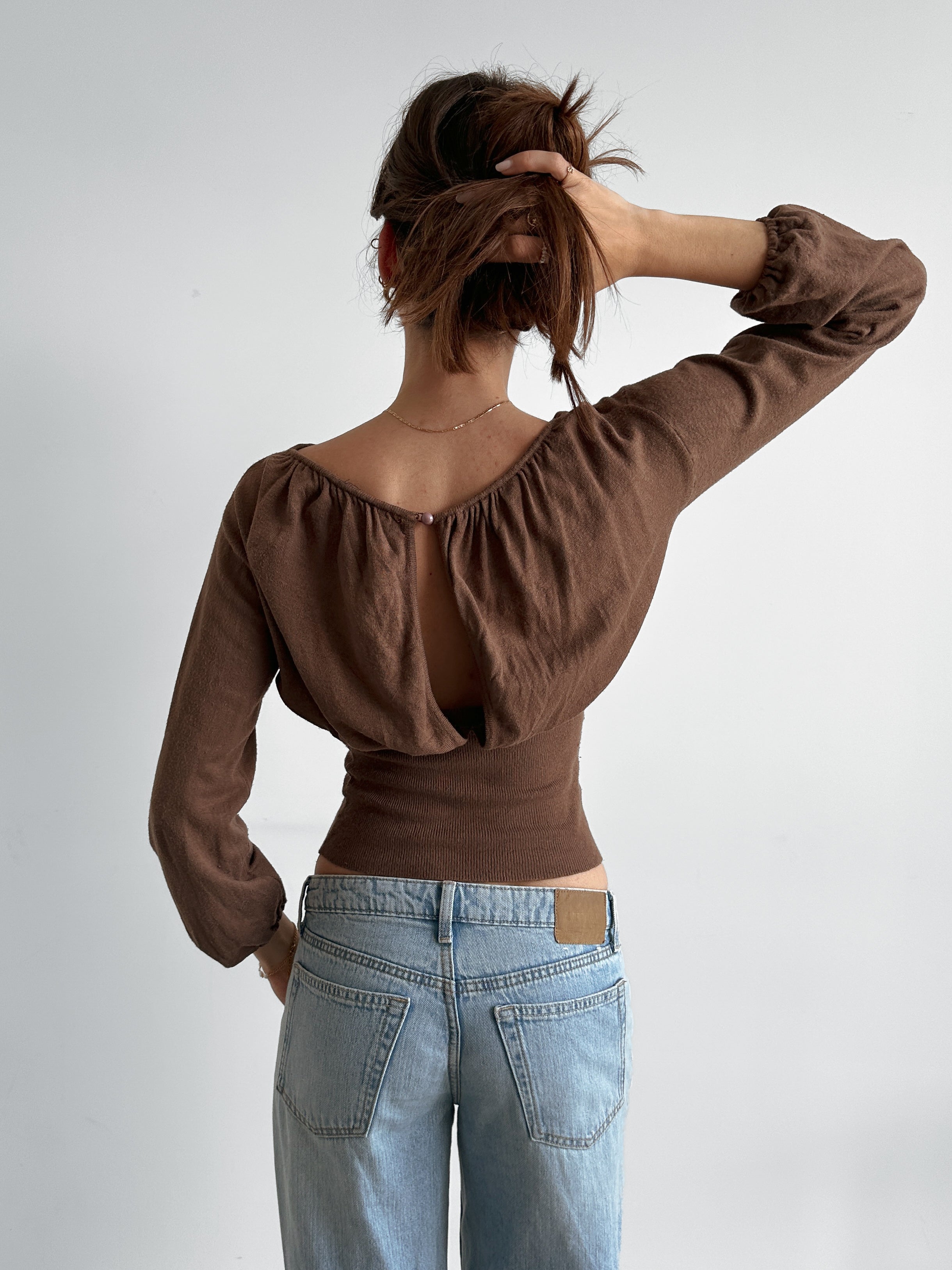 slouchy batwing knit / size xs-s