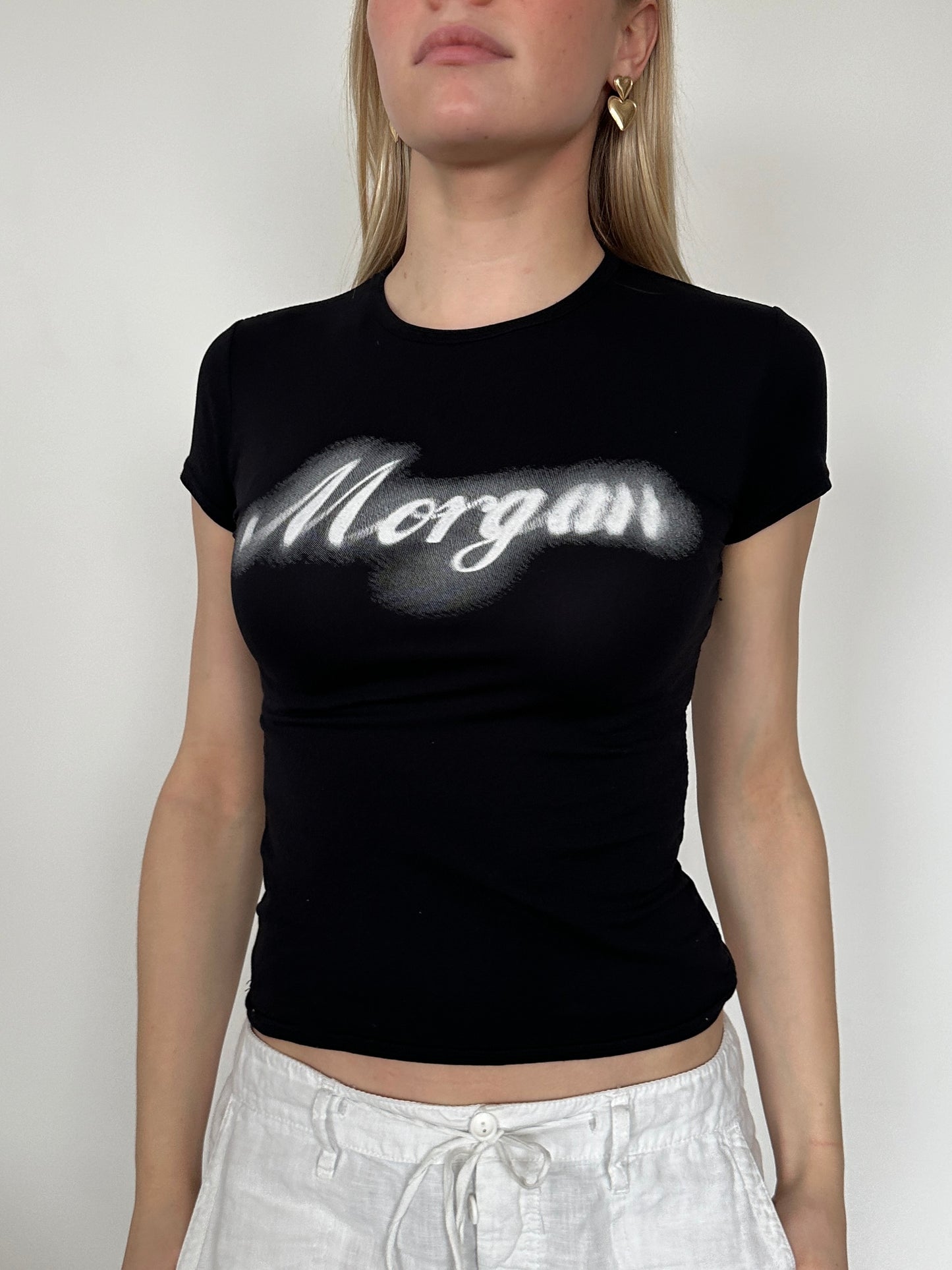 Morgan Cursive Baby Tee ⋆ Size S