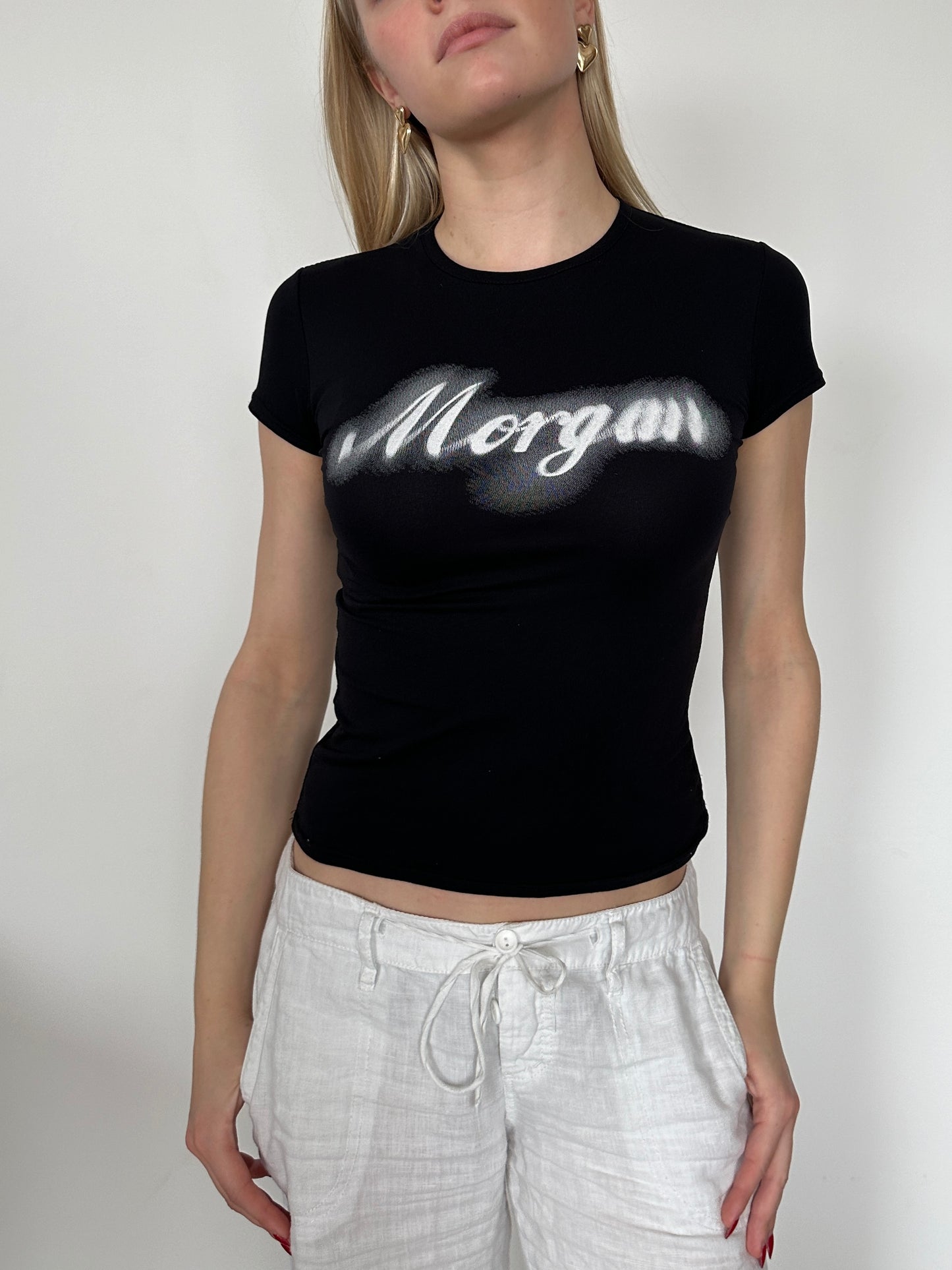 Morgan Cursive Baby Tee ⋆ Size S