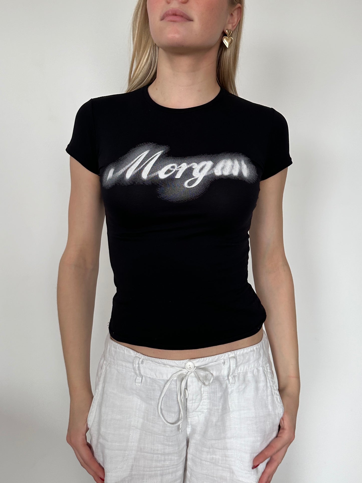 Morgan Cursive Baby Tee ⋆ Size S