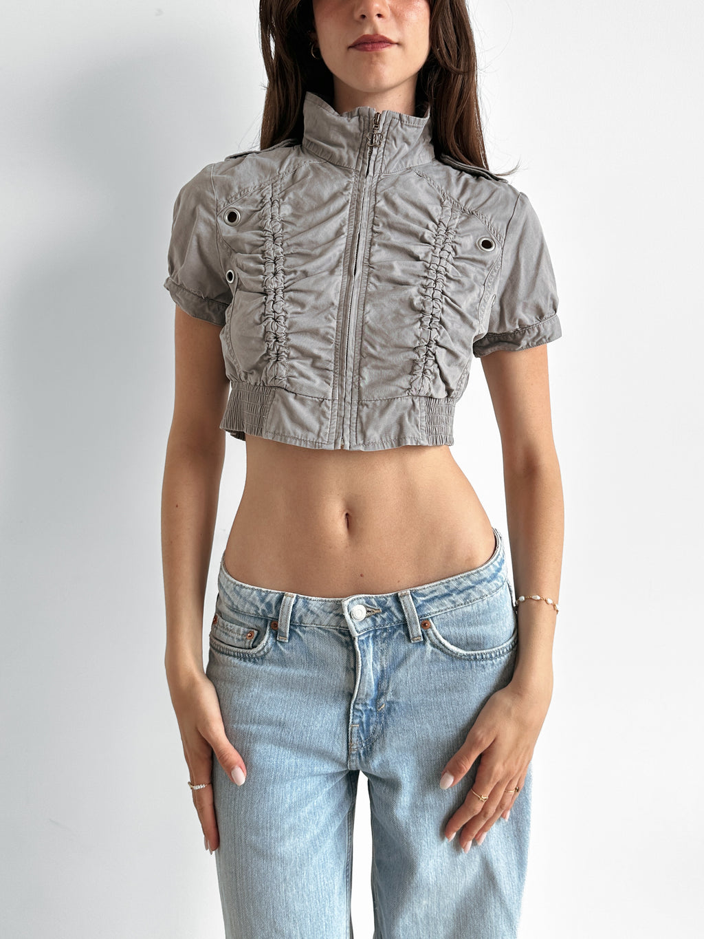 cropped jacket / size xs-s
