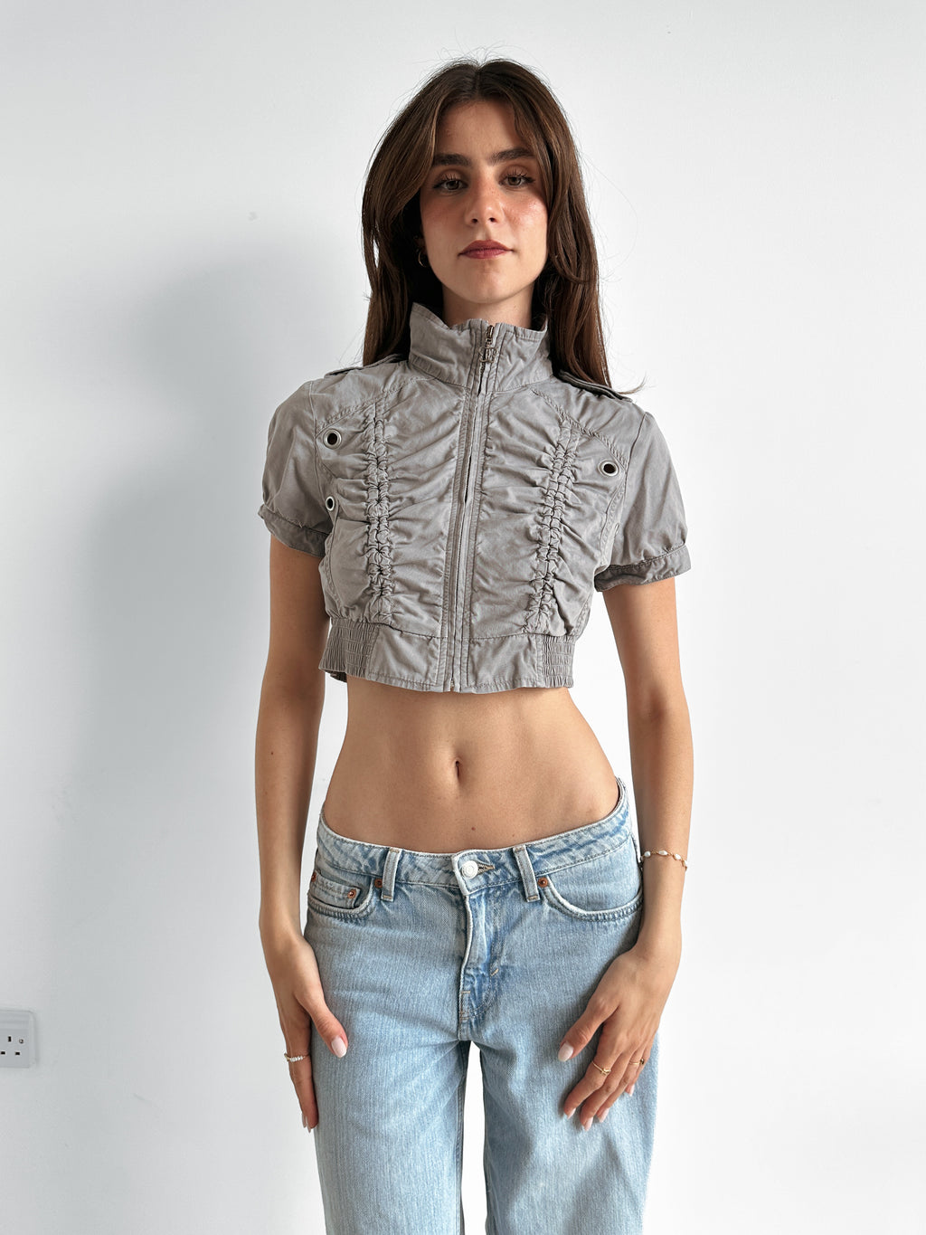 cropped jacket / size xs-s