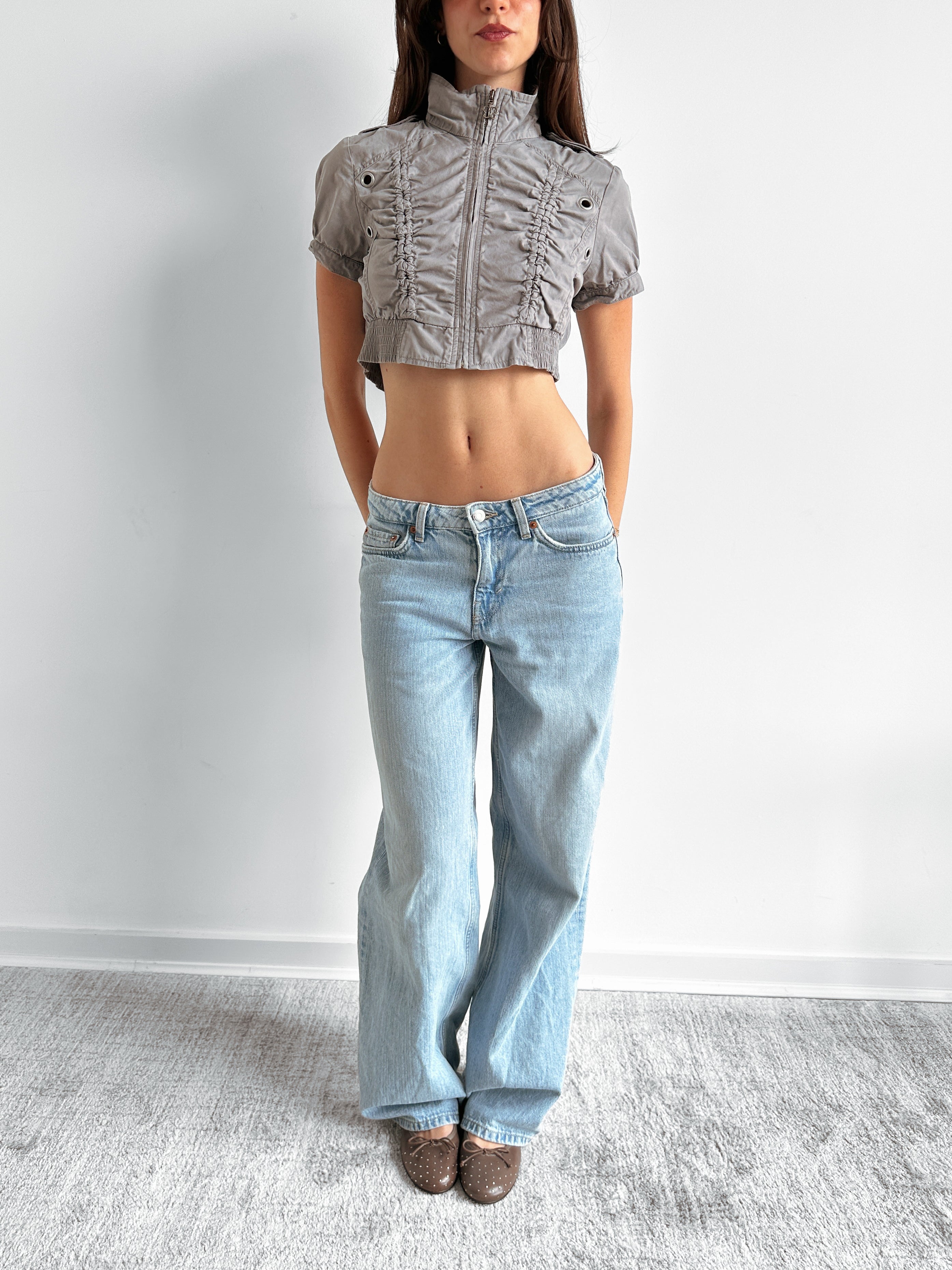 cropped jacket / size xs-s