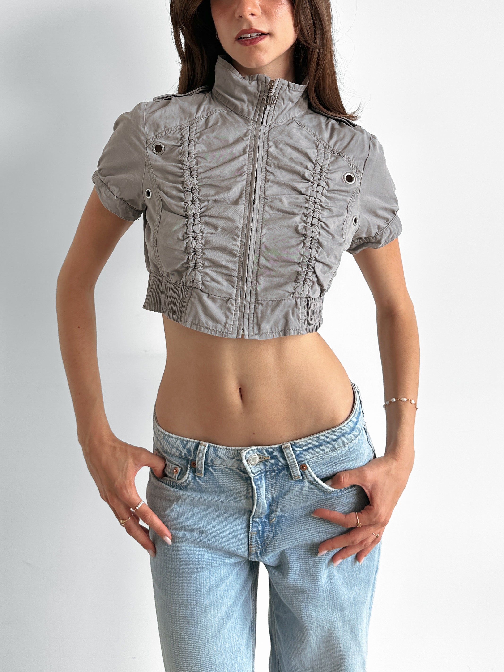 cropped jacket / size xs-s