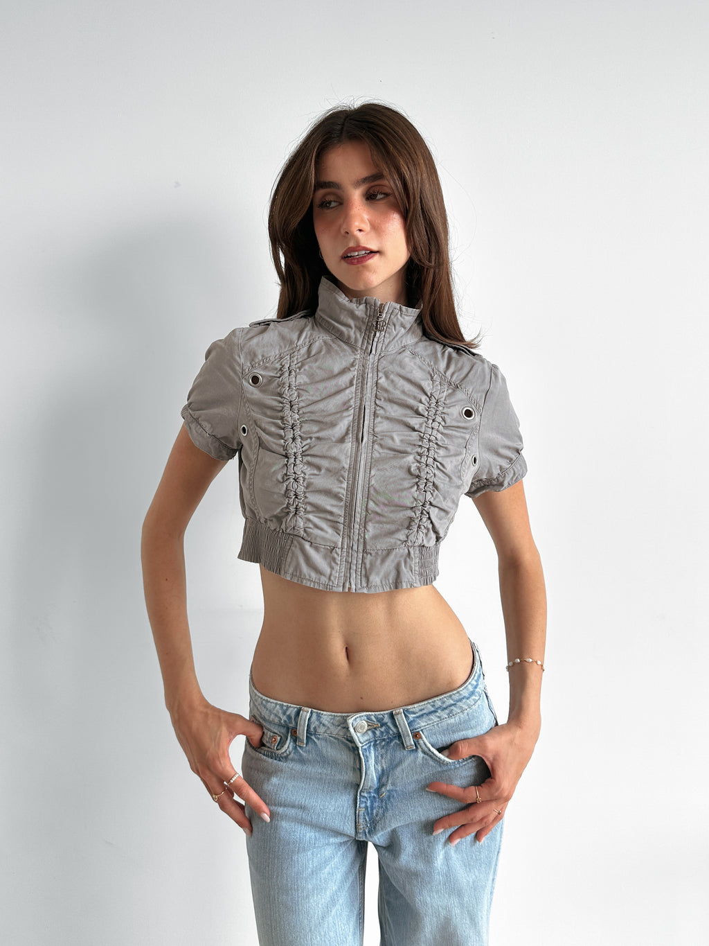 cropped jacket / size xs-s