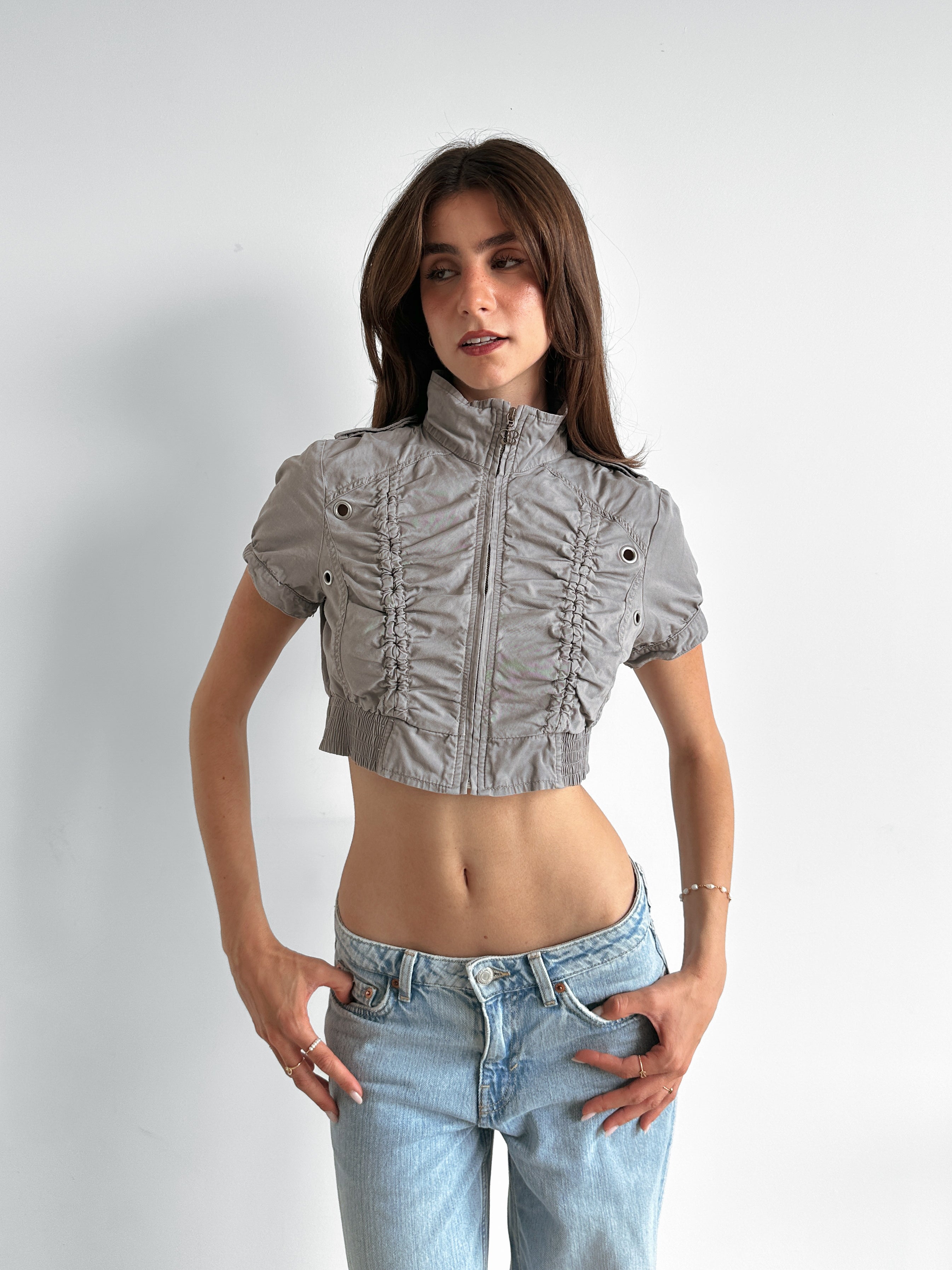 cropped jacket / size xs-s