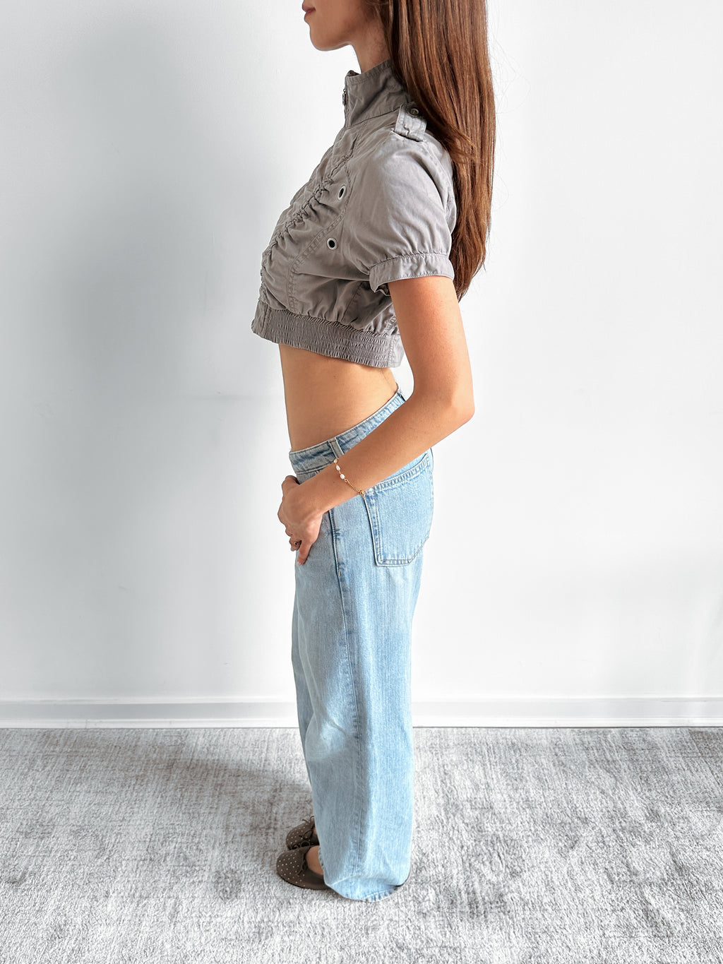 cropped jacket / size xs-s
