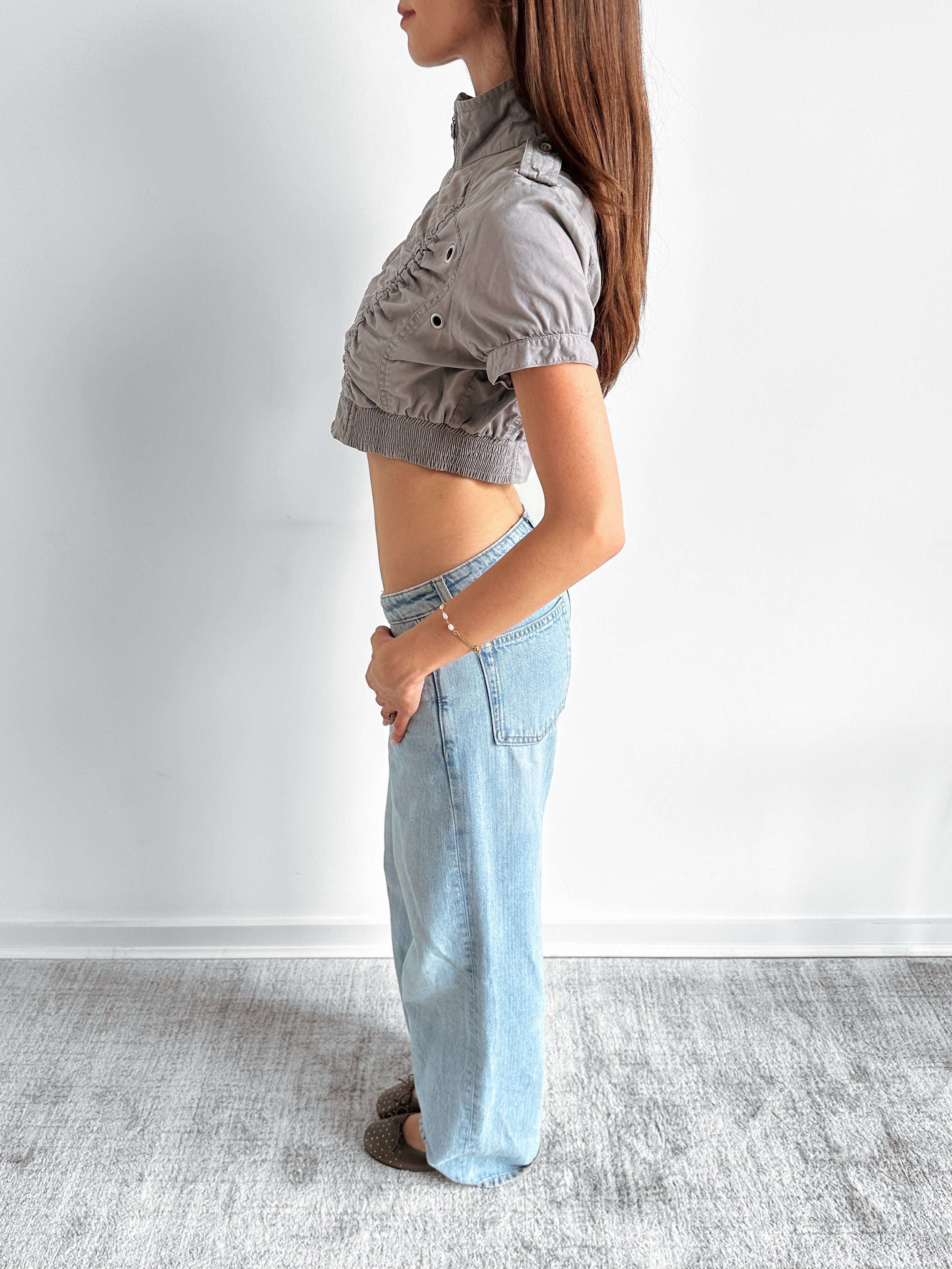 cropped jacket / size xs-s