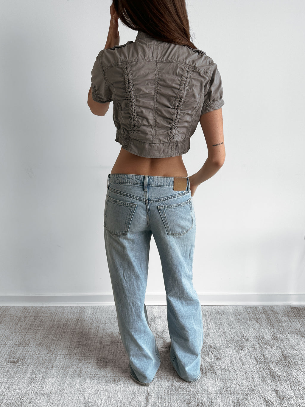 cropped jacket / size xs-s
