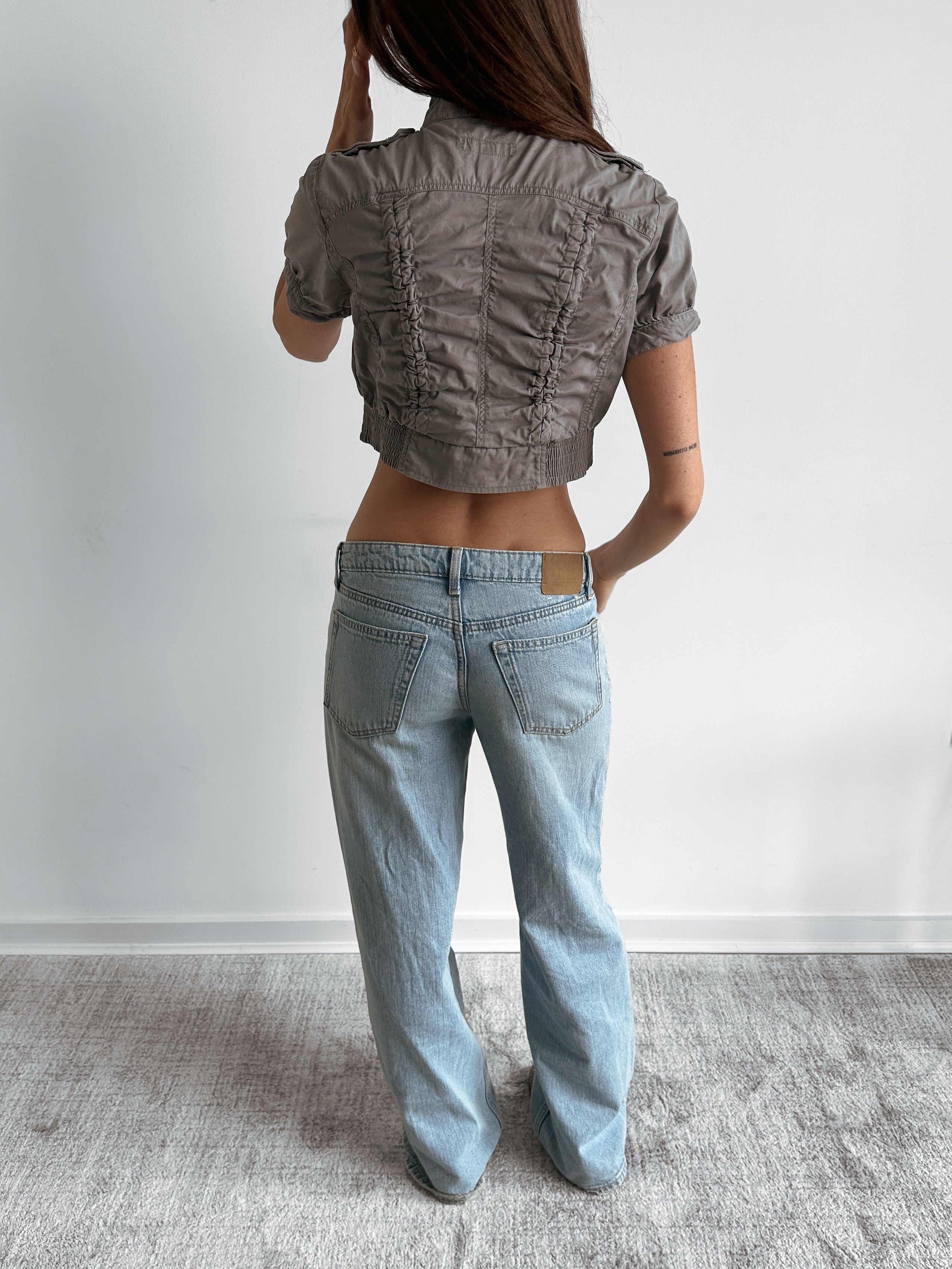 cropped jacket / size xs-s