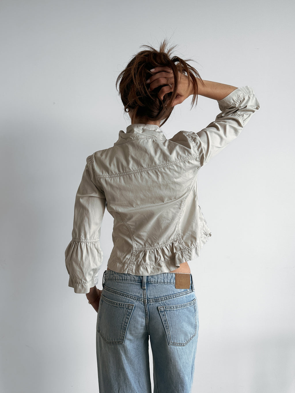 3/4 sleeve pea coat / size s