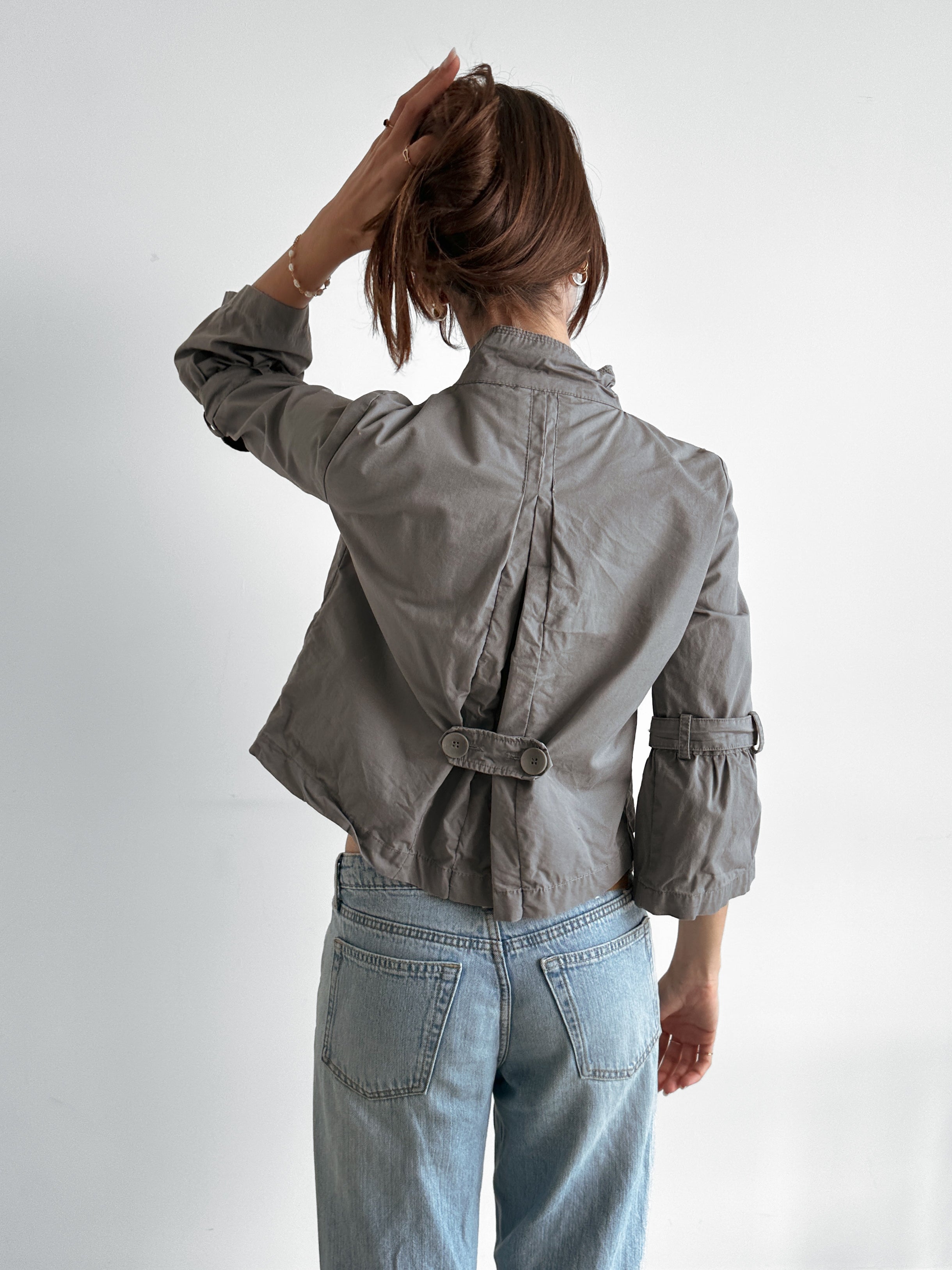 3/4 sleeve pea coat / size s