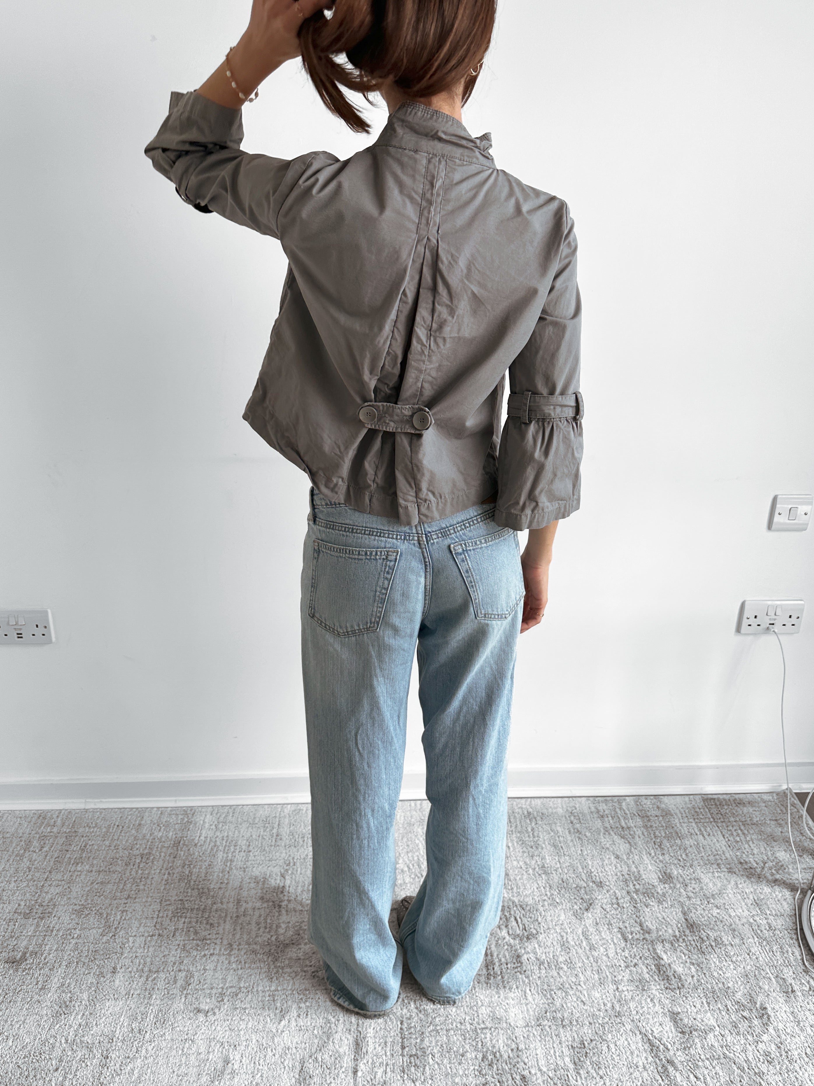 3/4 sleeve pea coat / size s