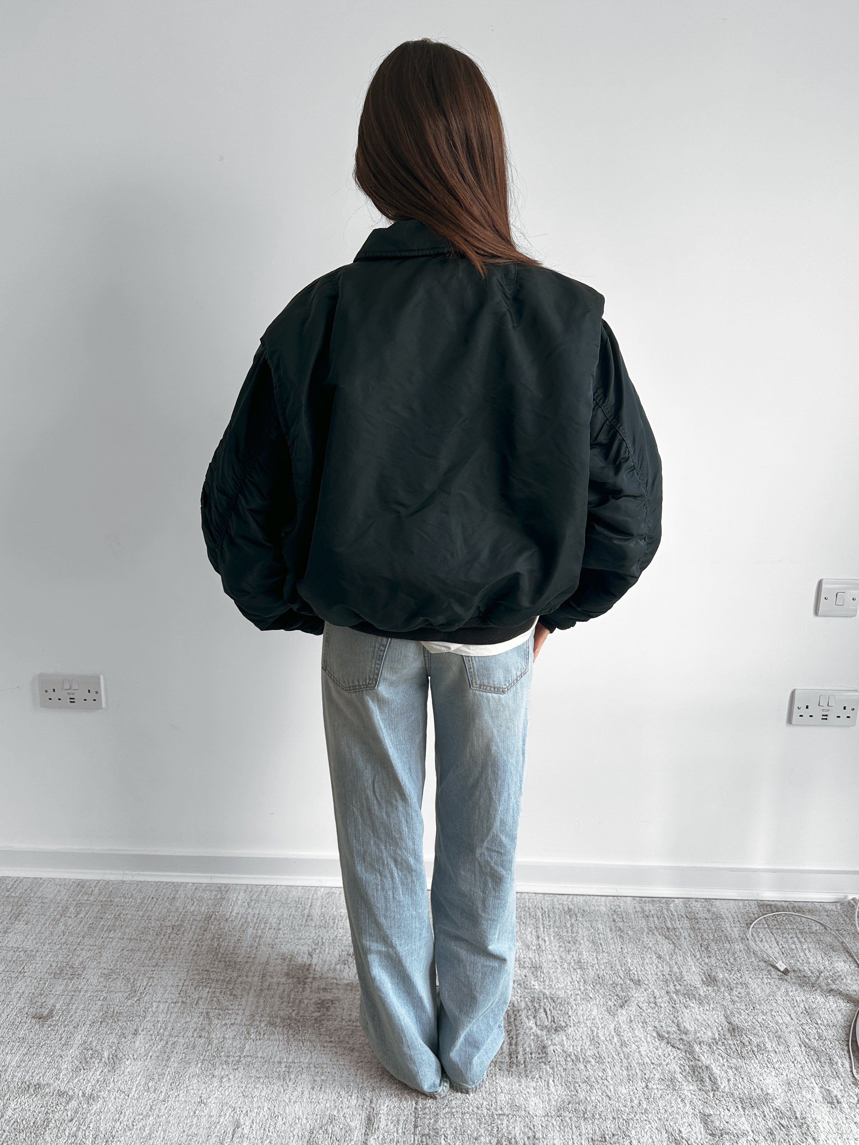 SCHOTT bomber jacket / size l-xl
