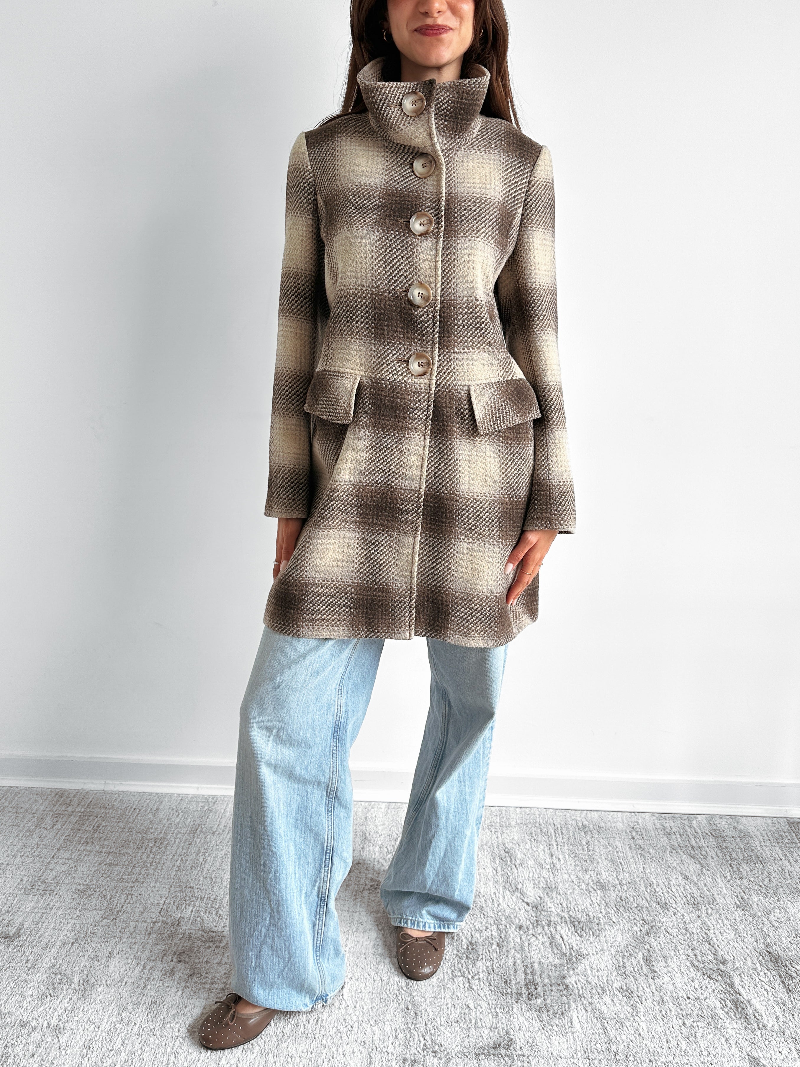 checkered jacket / size s-m