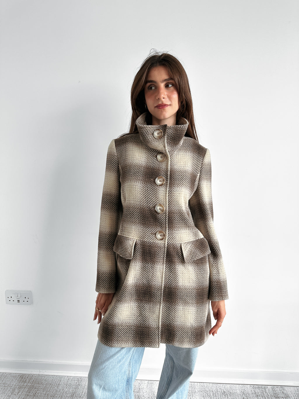 checkered jacket / size s-m