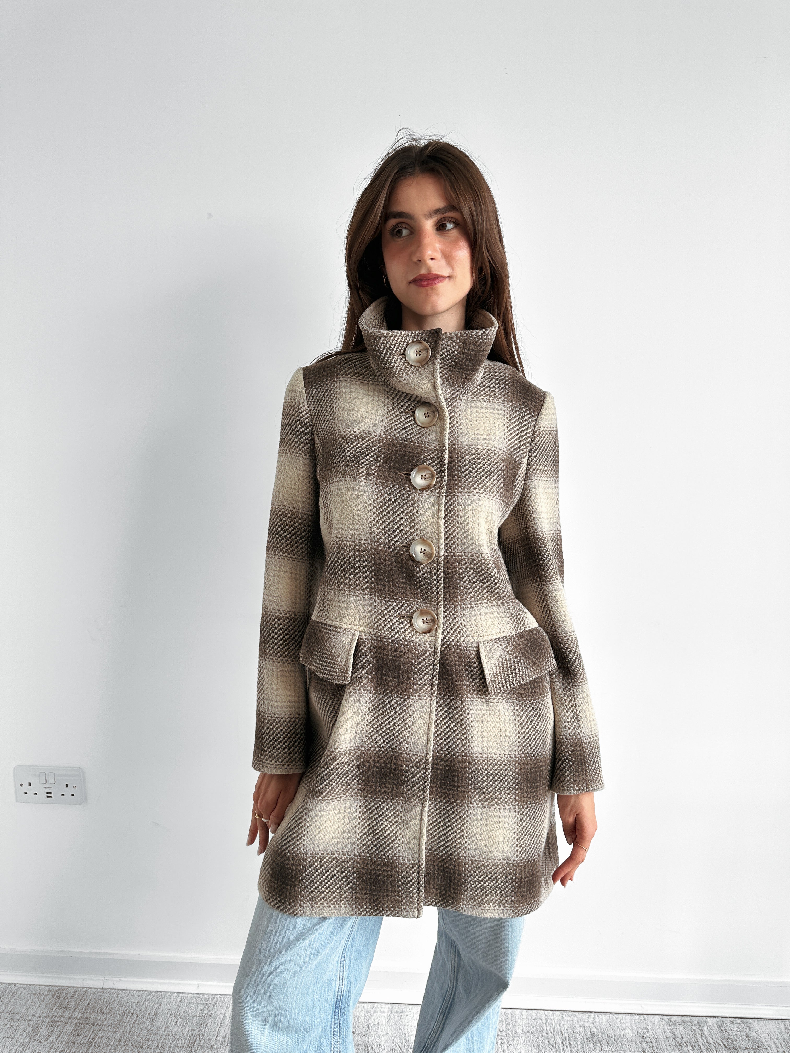 checkered jacket / size s-m