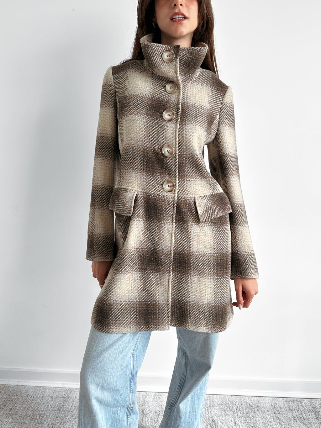 checkered jacket / size s-m