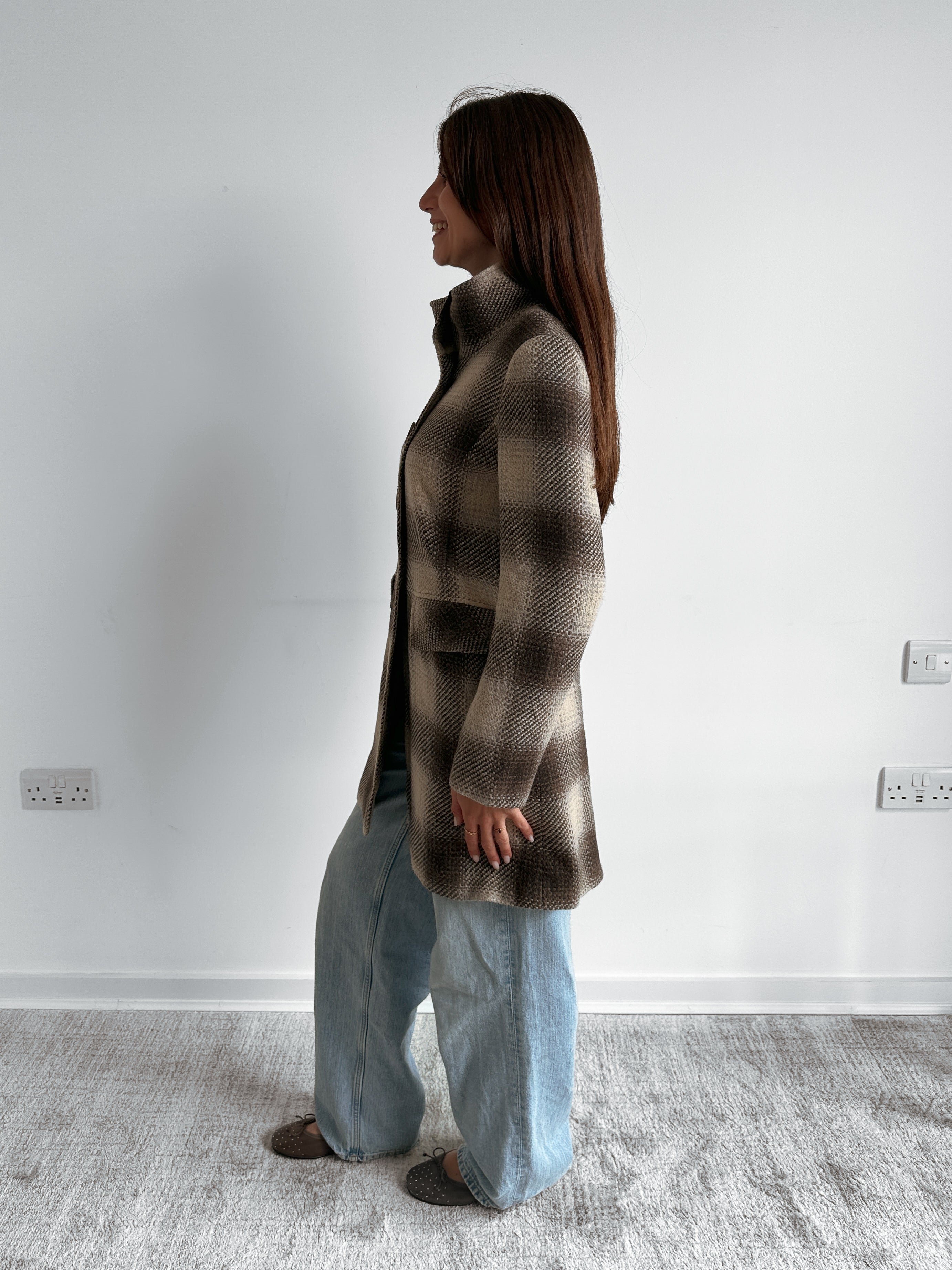 checkered jacket / size s-m