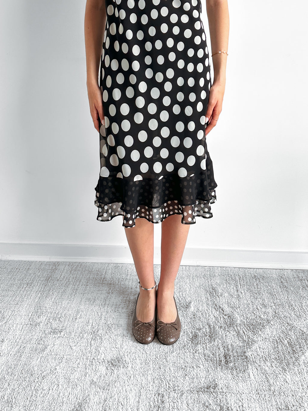 polka dot dress / size m