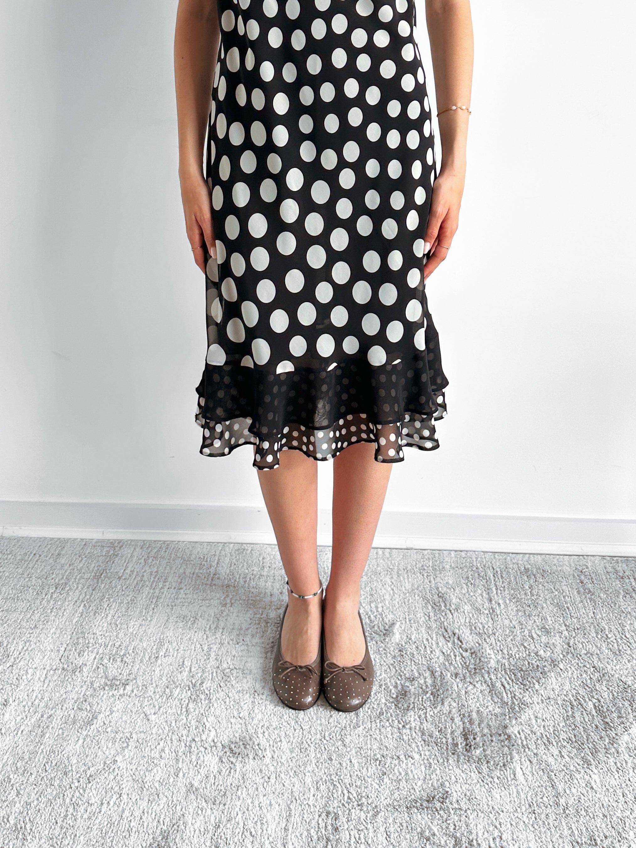 polka dot dress / size m