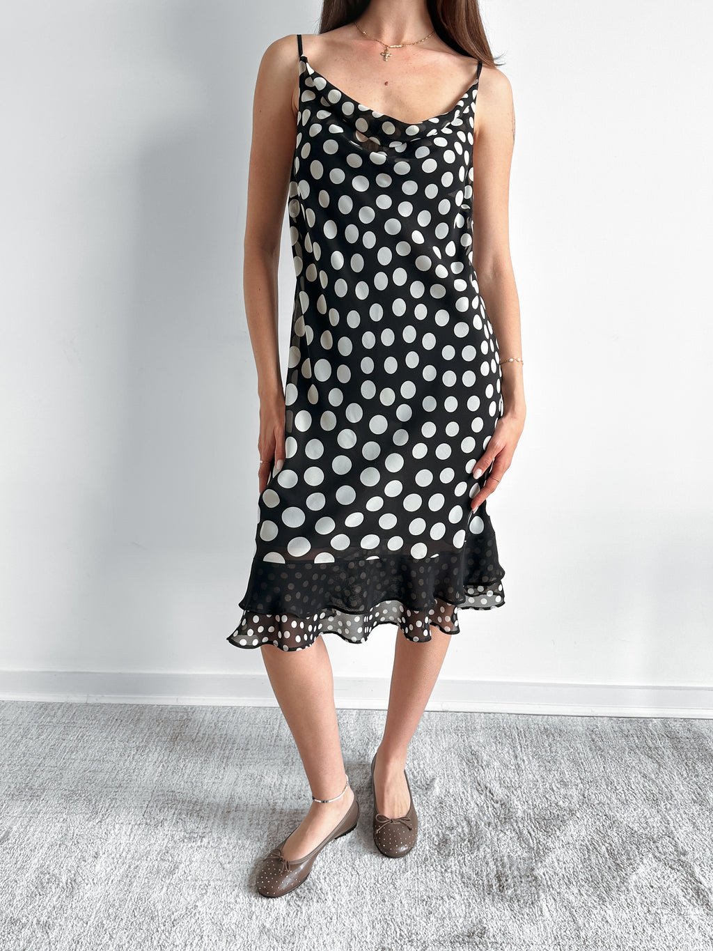 polka dot dress / size m