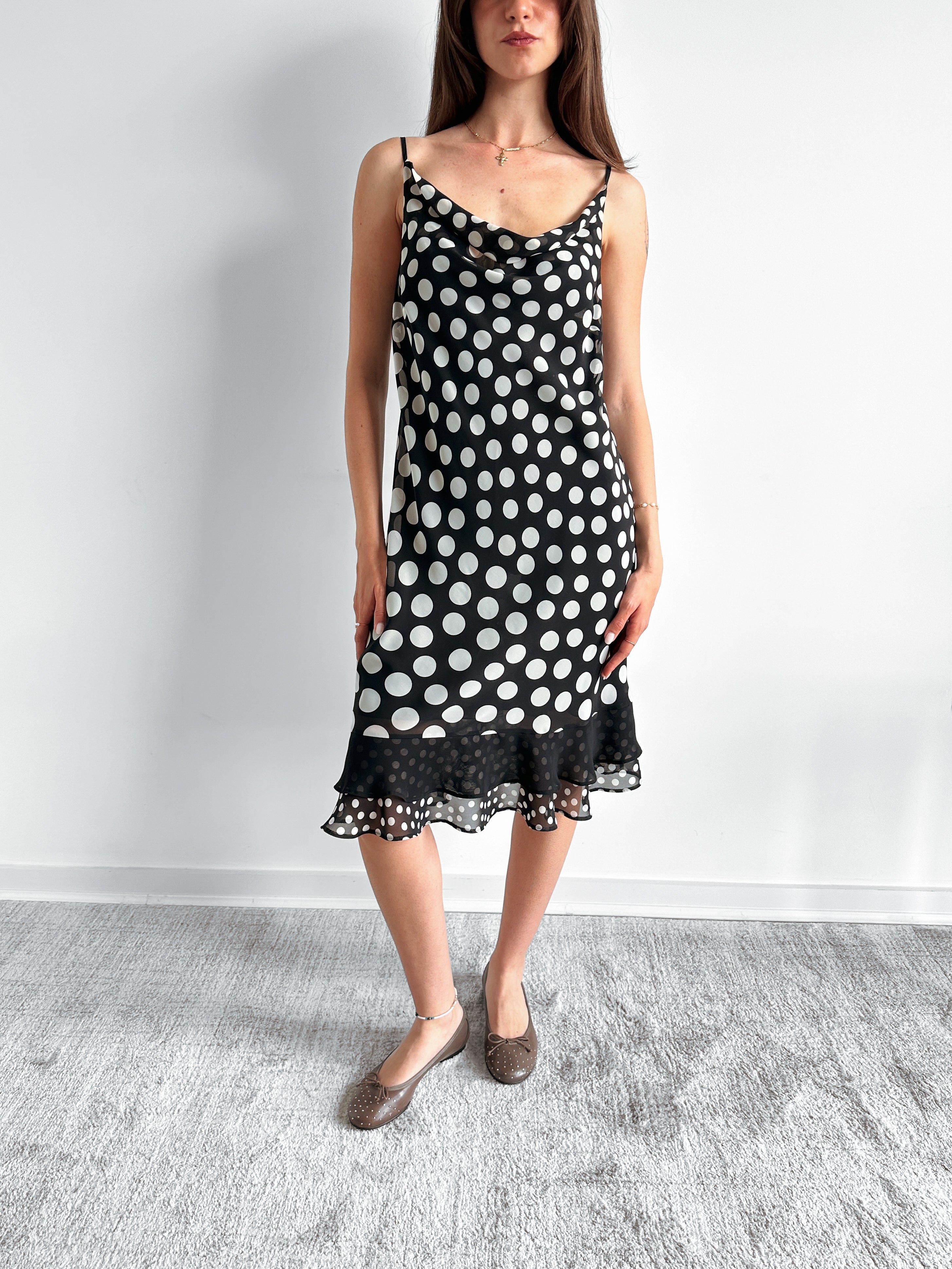 polka dot dress / size m