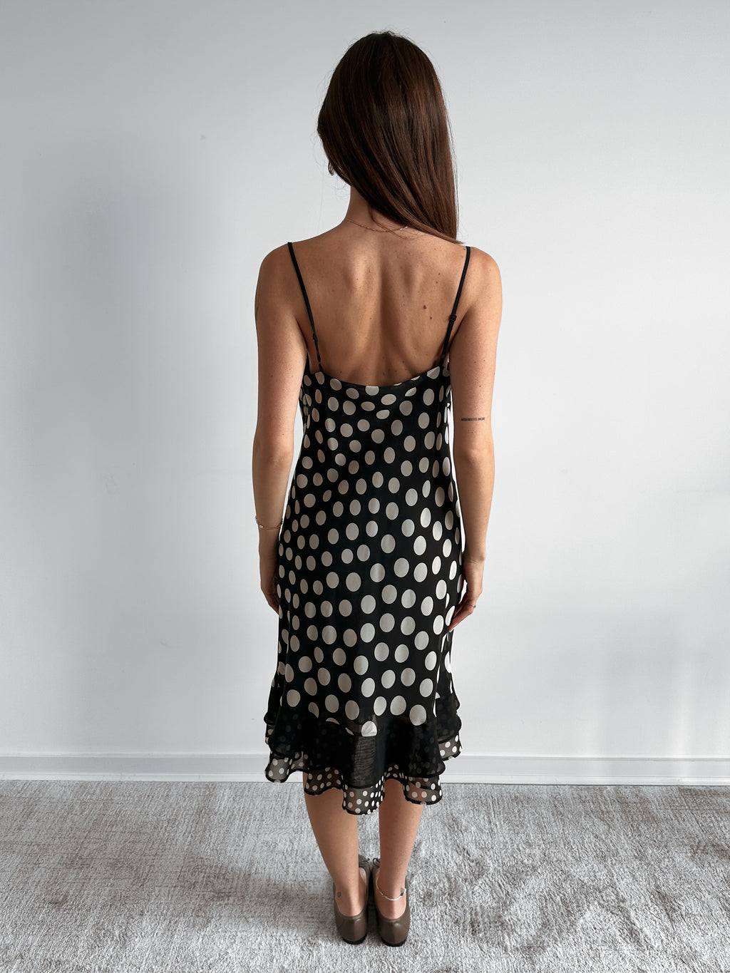 polka dot dress / size m