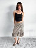stripe wrap skirt / size s