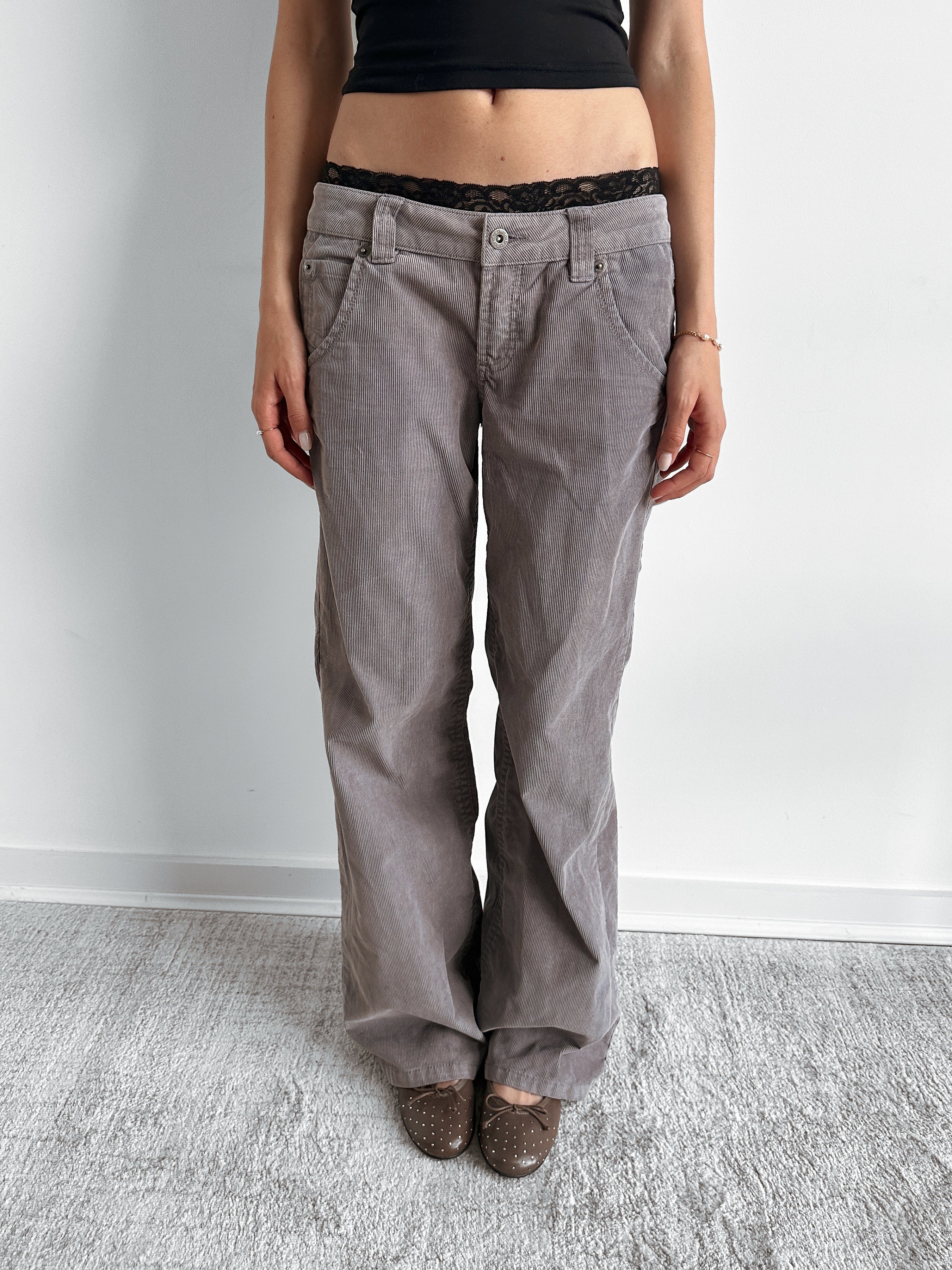 low rise cords / size s
