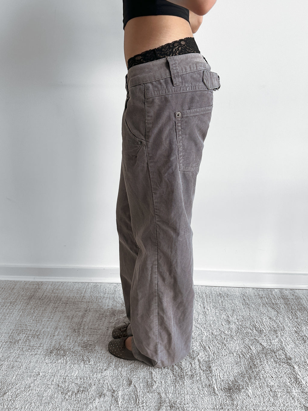 low rise cords / size s