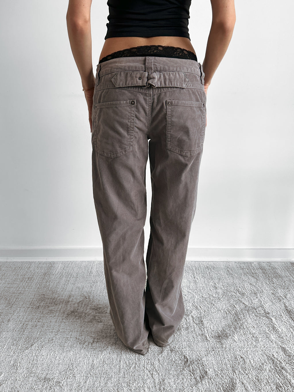 low rise cords / size s