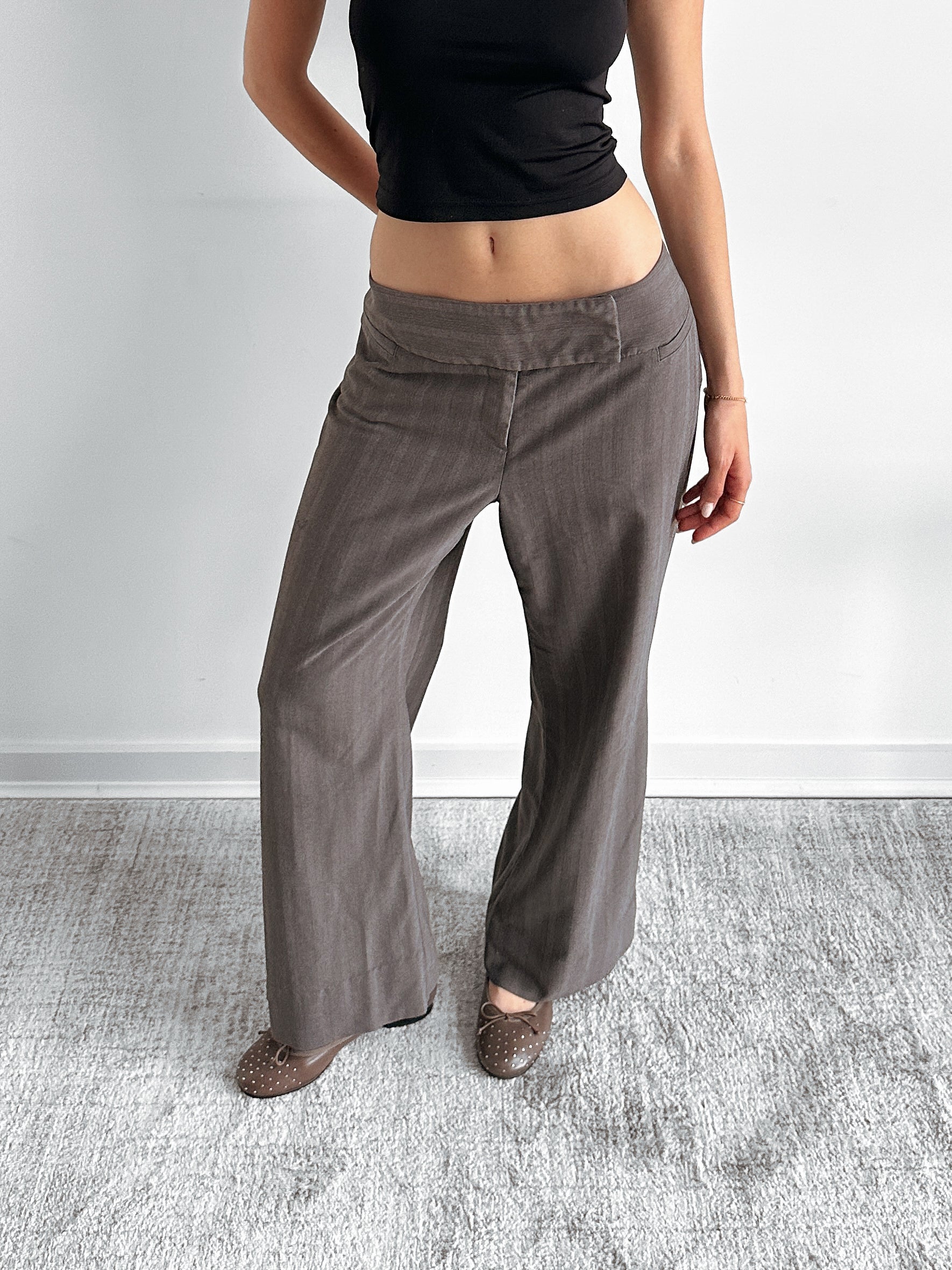 low rise pants / size m