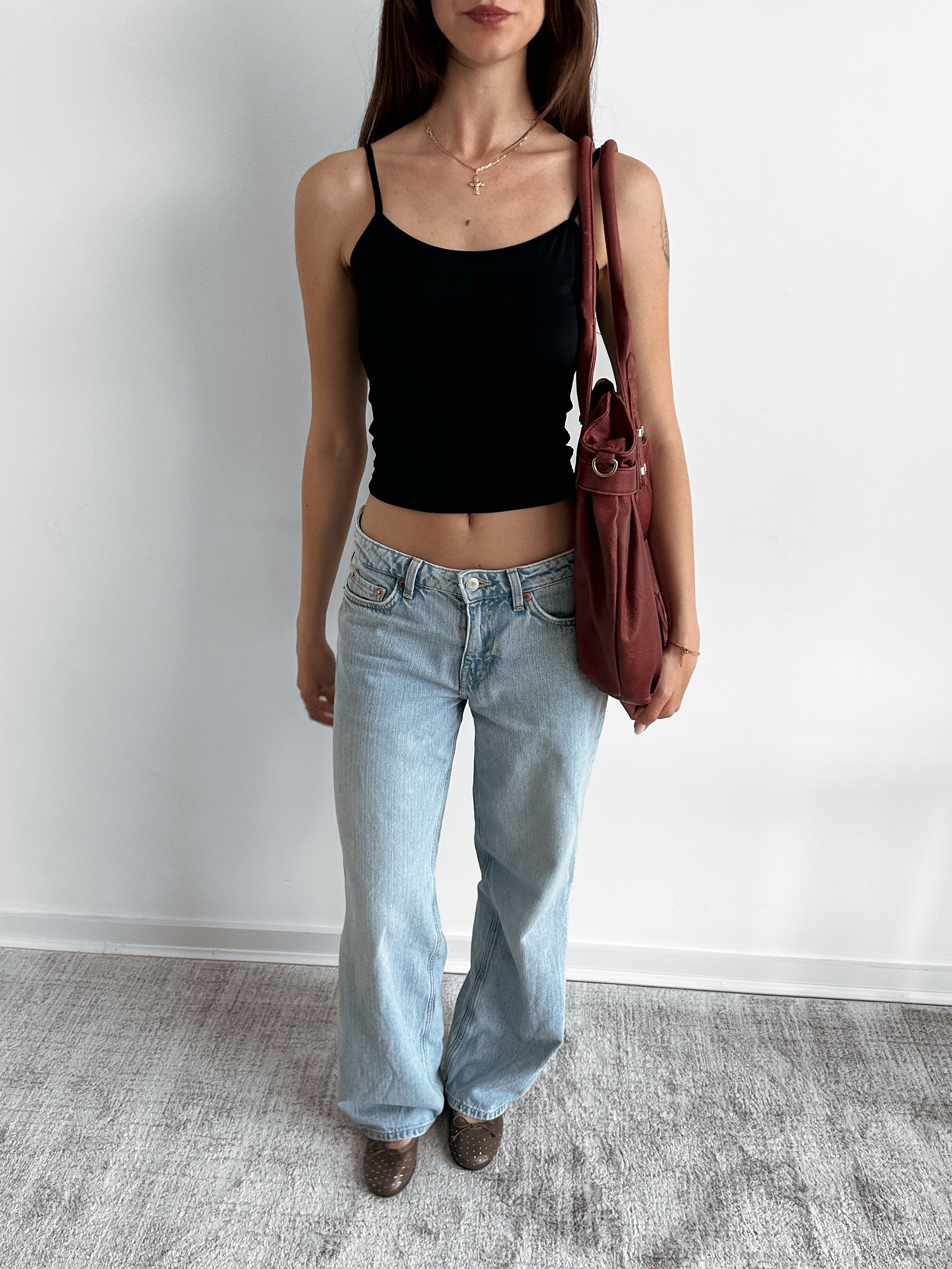 red leather bag / one size