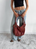 red leather bag / one size