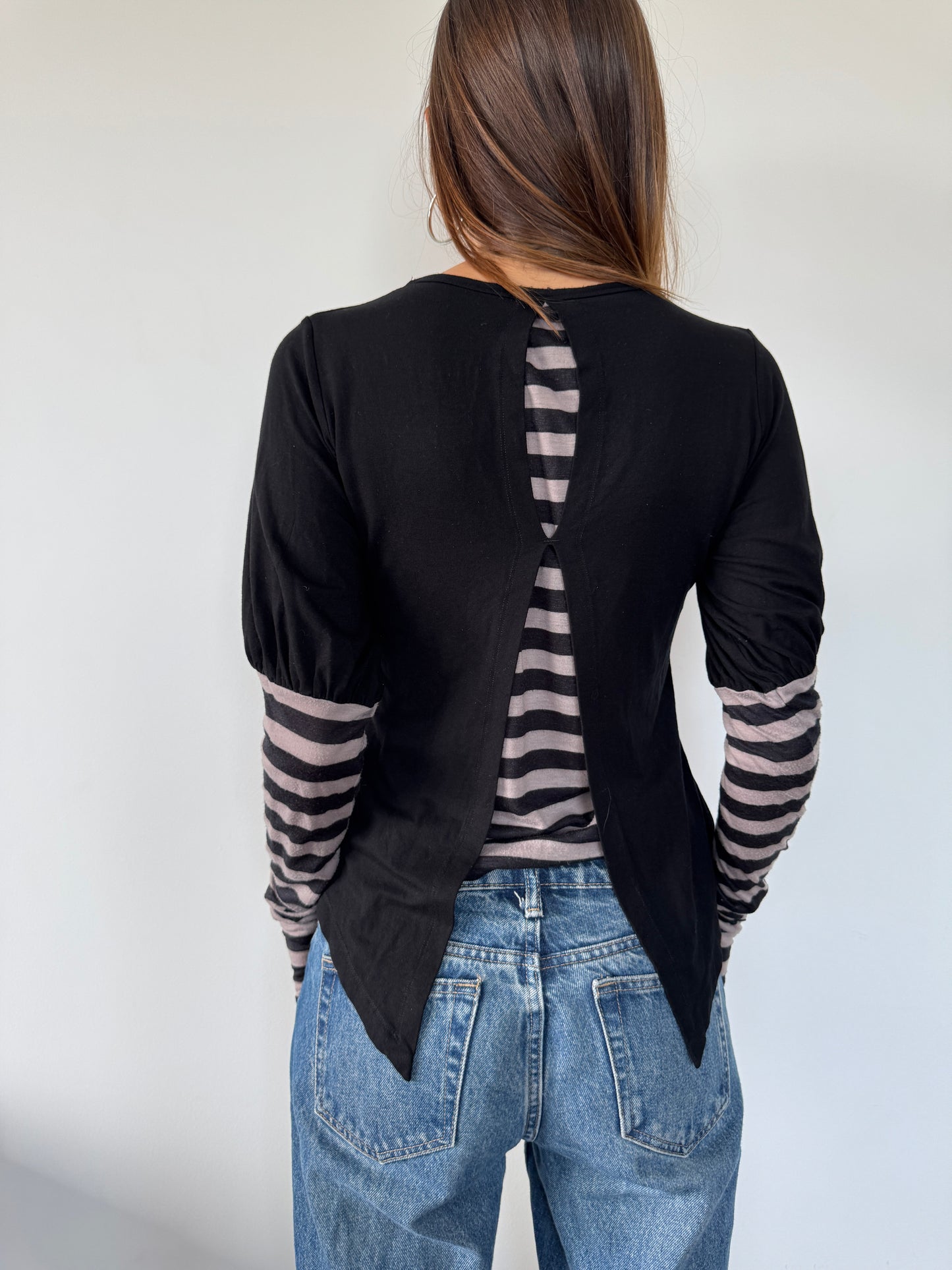 COP COPINE Layered Stripe Top - Size S
