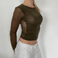 IKKS Mesh Long Sleeve ⋆ Size XS