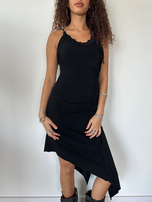 Slinky Asymmetric Dress · Size S