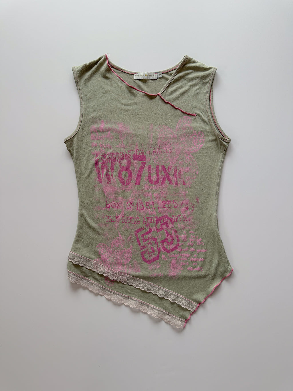 asymmetric tank top / size small