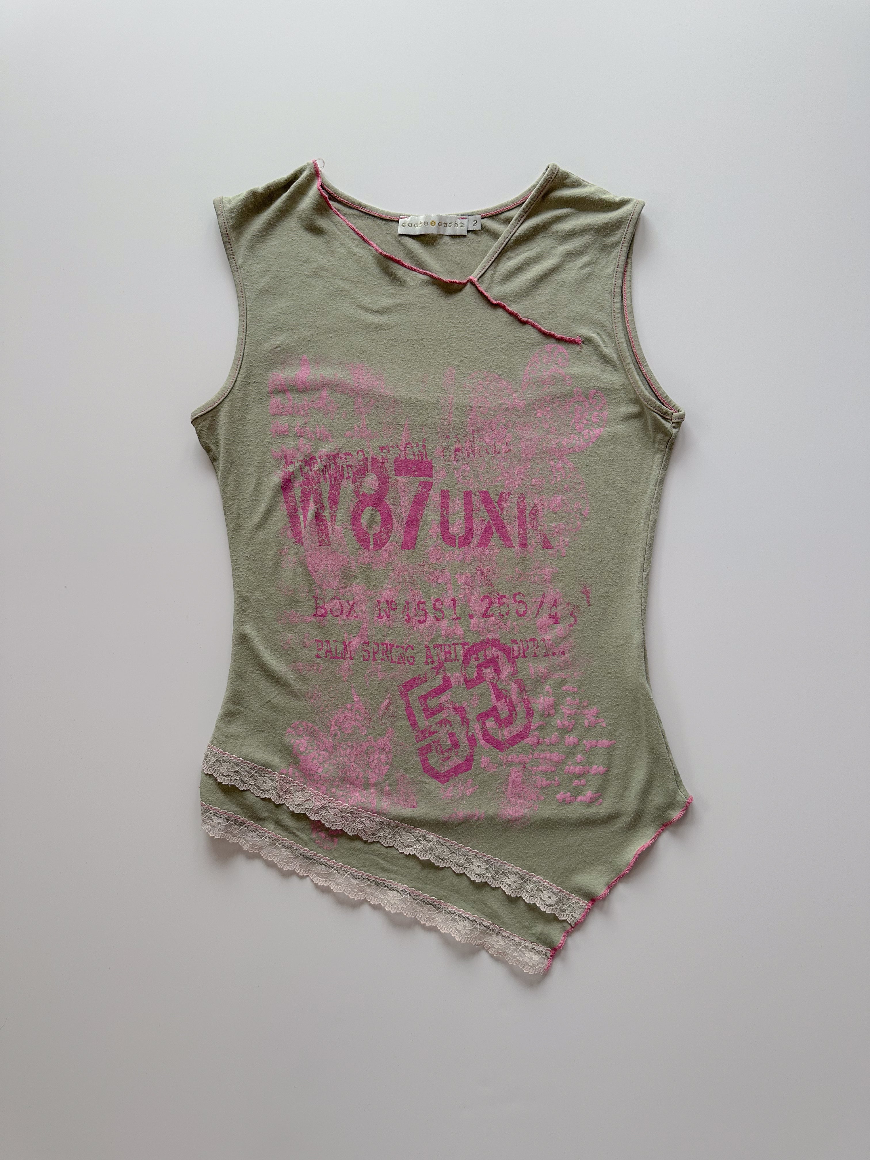 asymmetric tank top / size small
