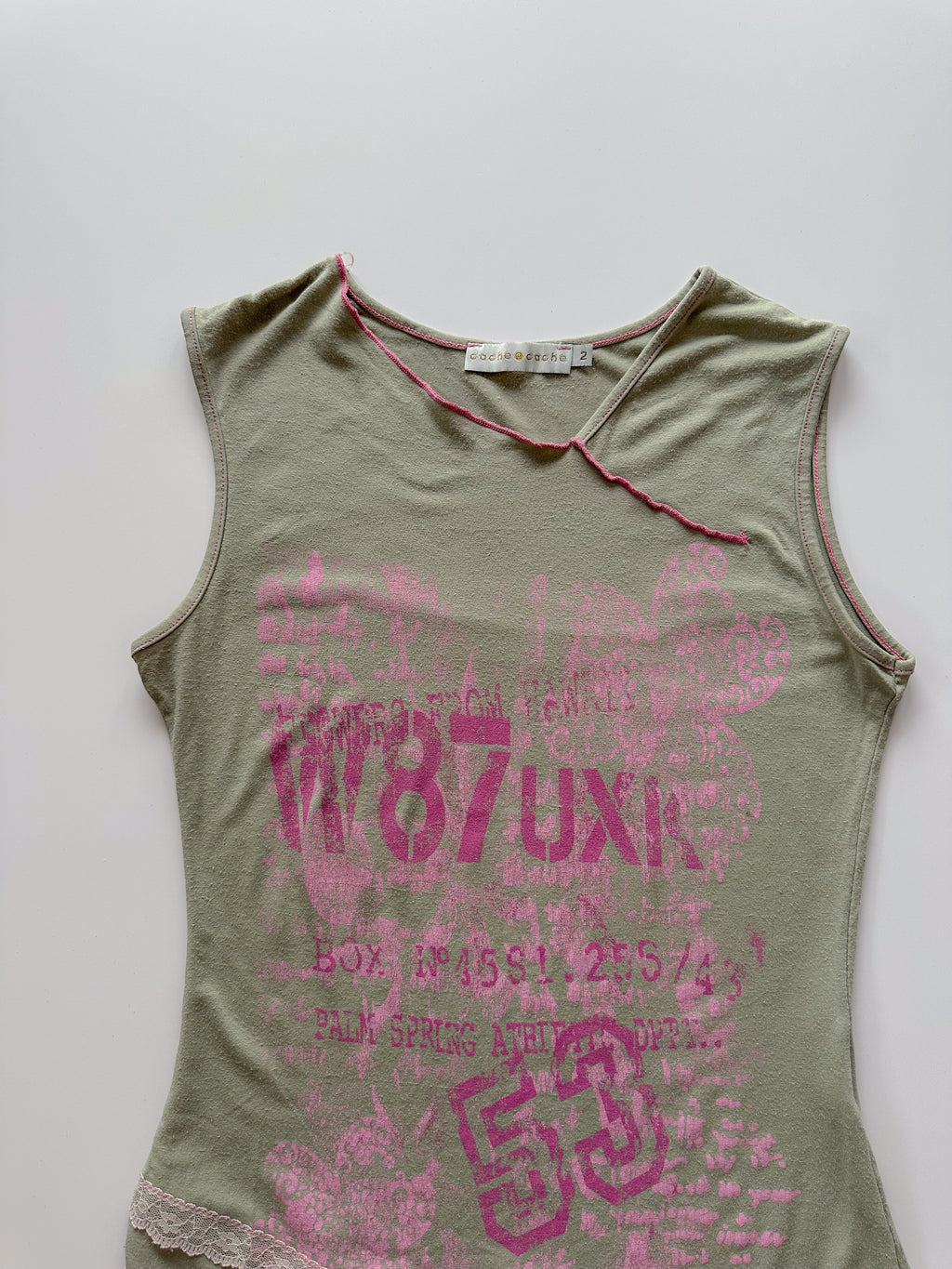 asymmetric tank top / size small