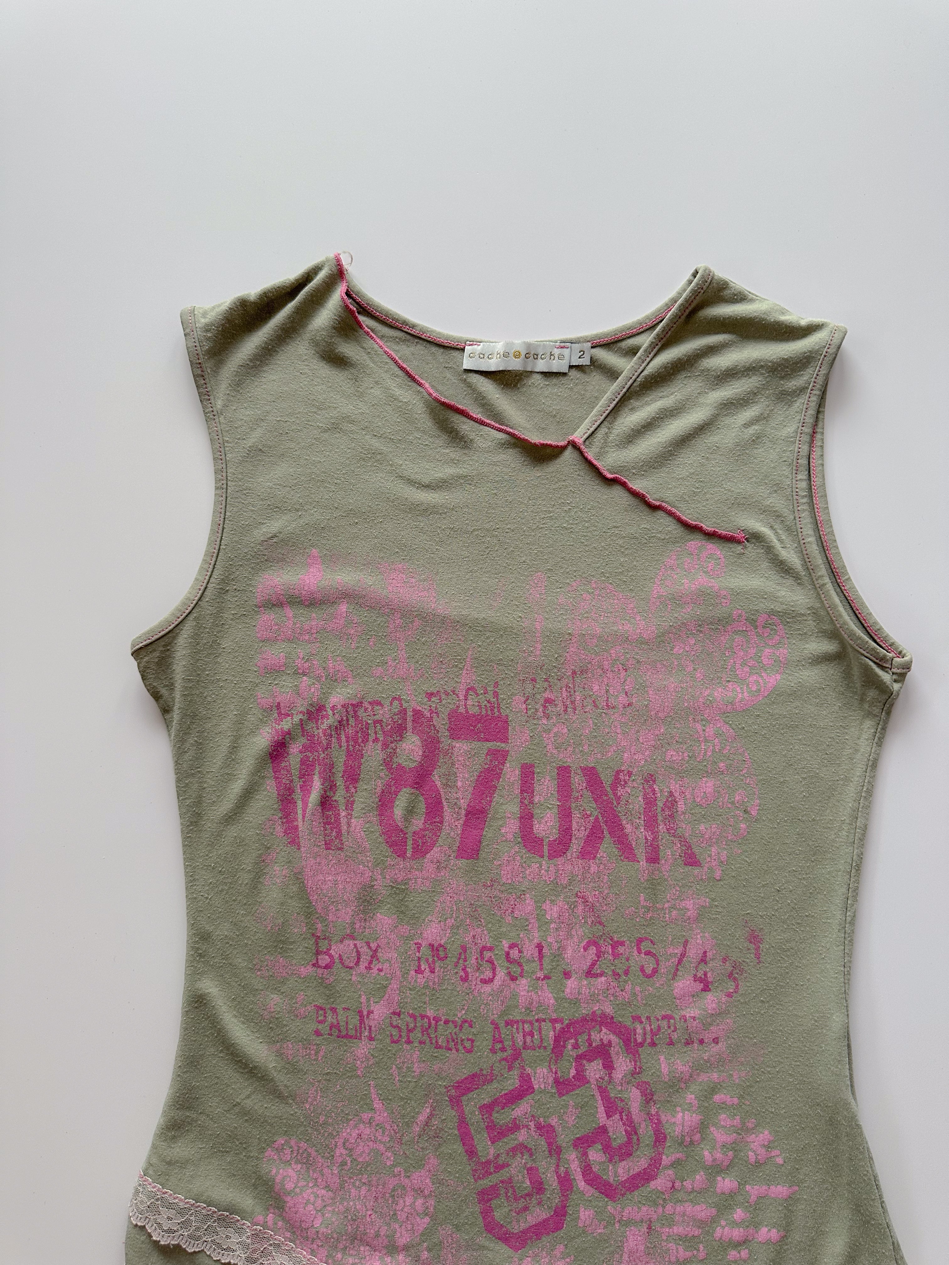 asymmetric tank top / size small