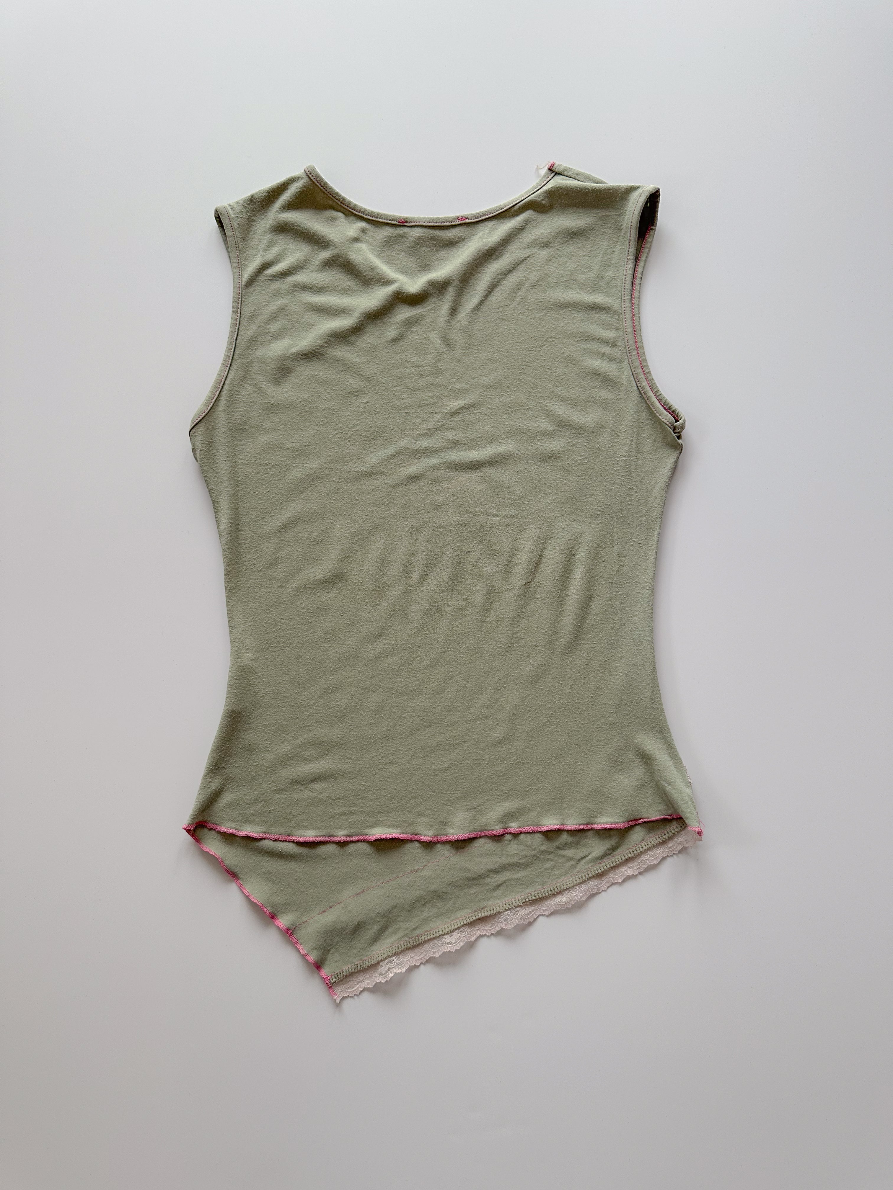 asymmetric tank top / size small