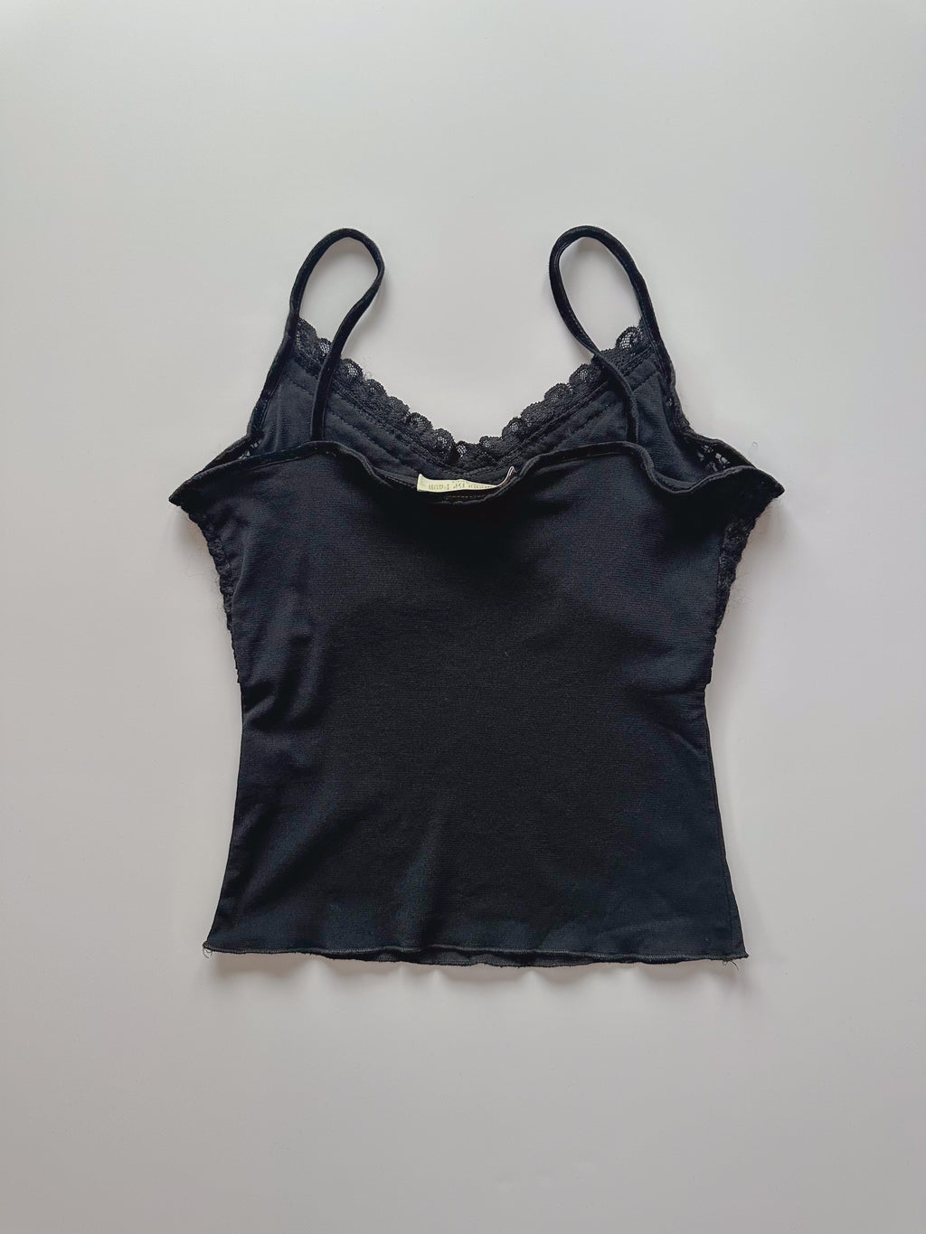 bi-material mesh cami top / size small