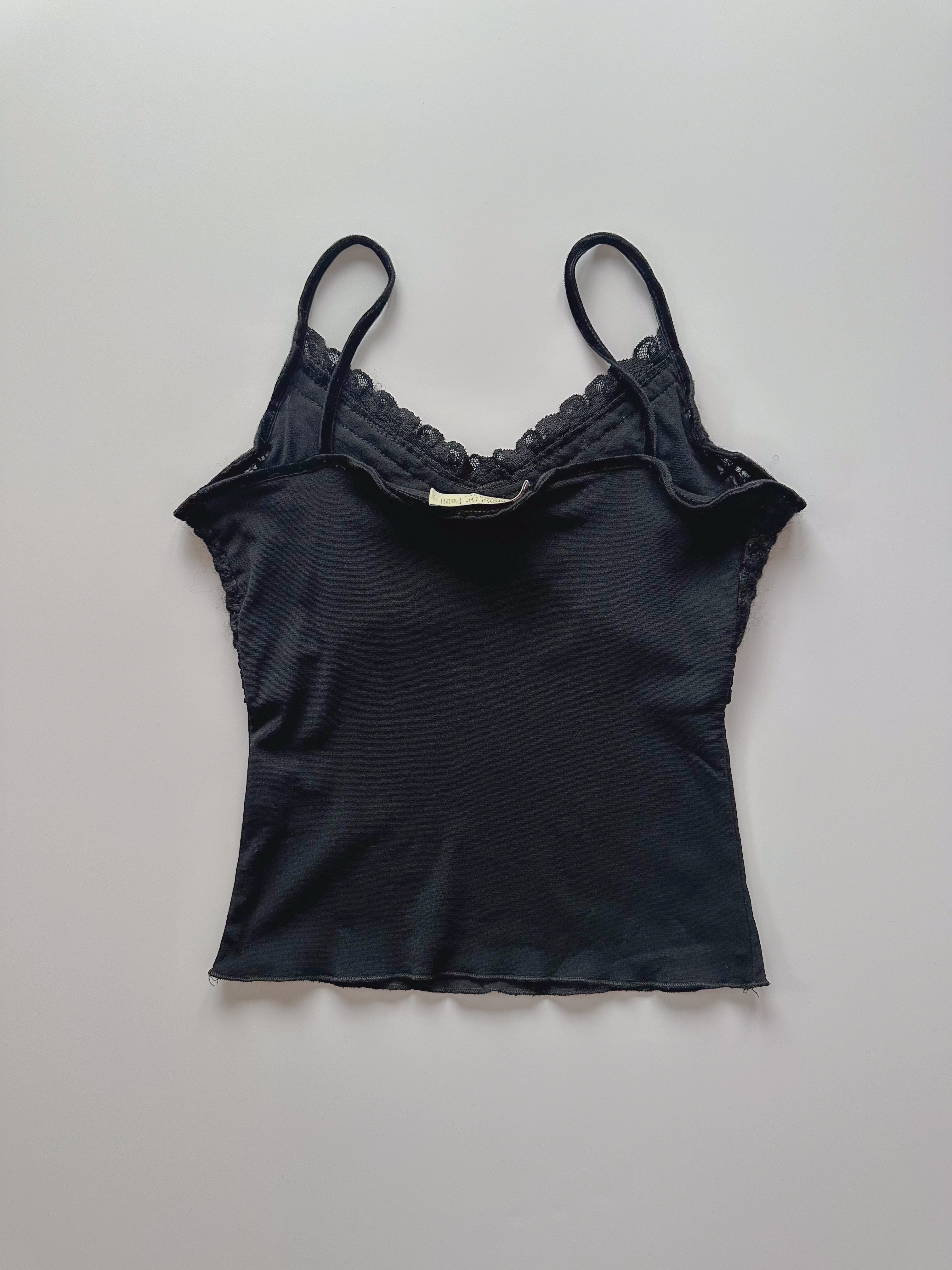 bi-material mesh cami top / size small
